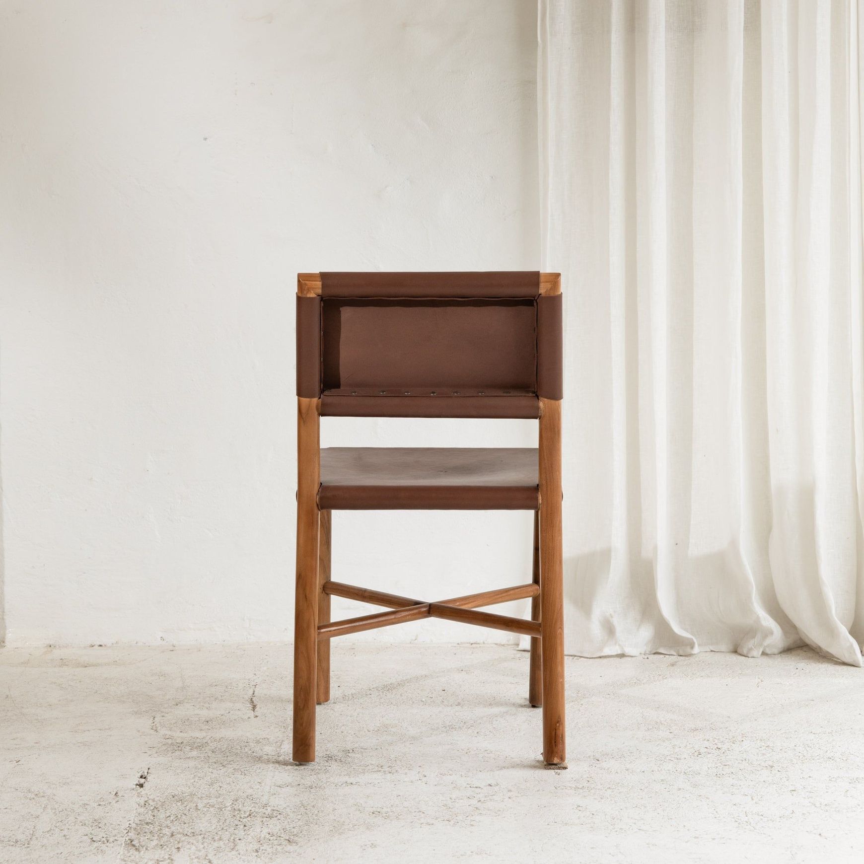 Soren Leather Dining Chair - Chocolate