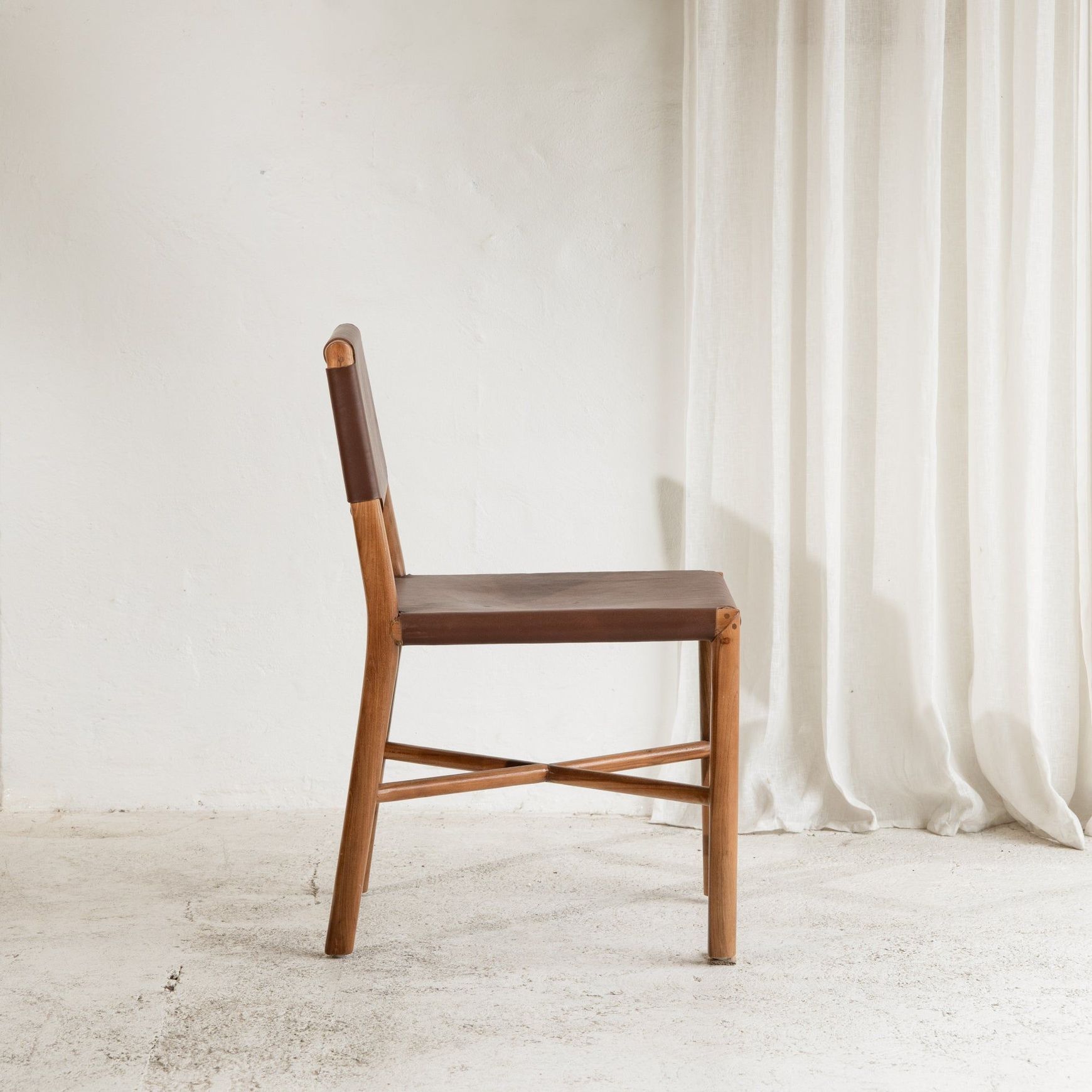 Soren Leather Dining Chair - Chocolate