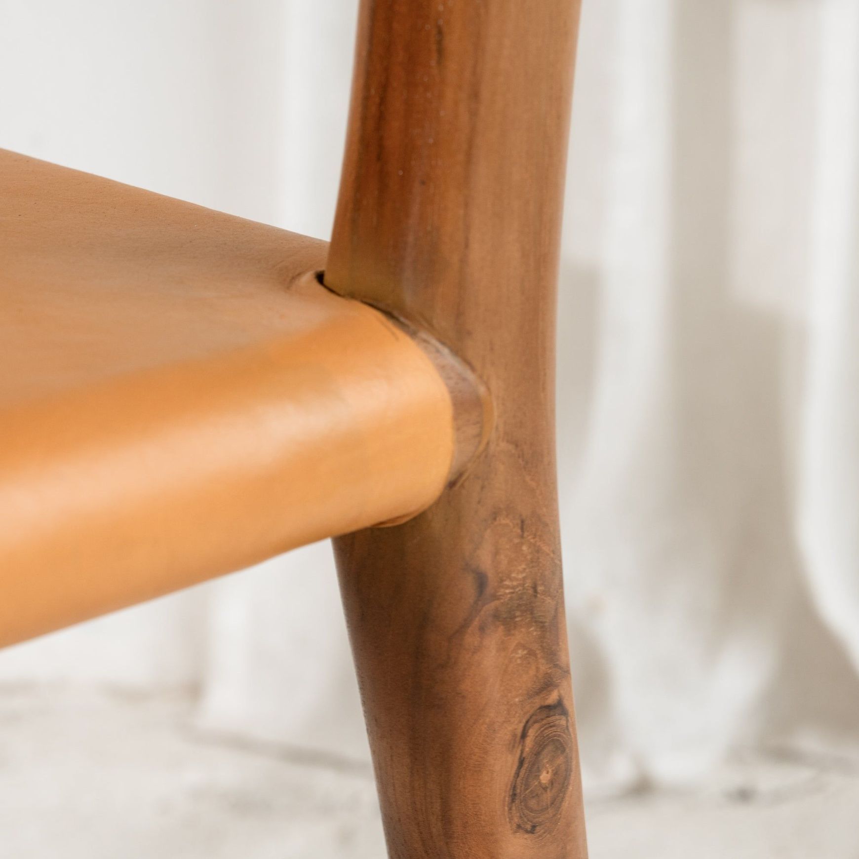 Soren Leather Dining Chair - Mustard