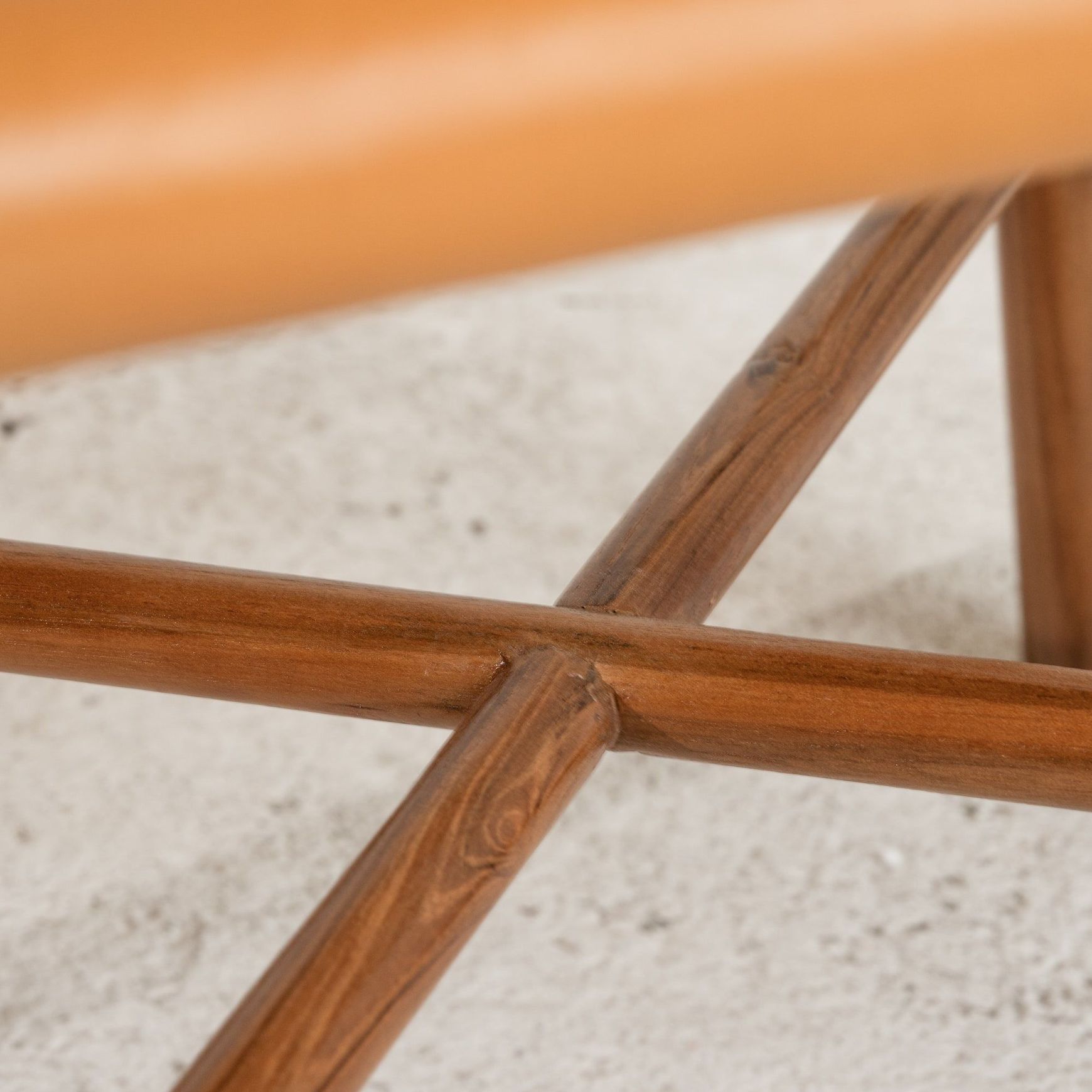 Soren Leather Dining Chair - Mustard