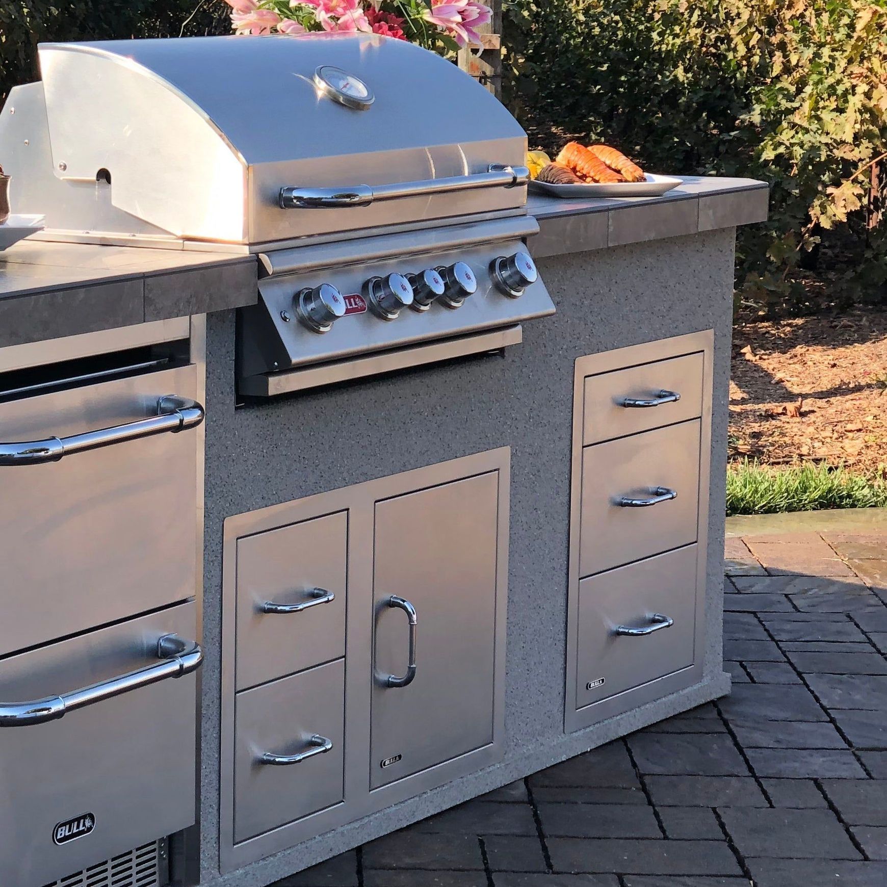 Bull Stainless Steel Triple Drawer System