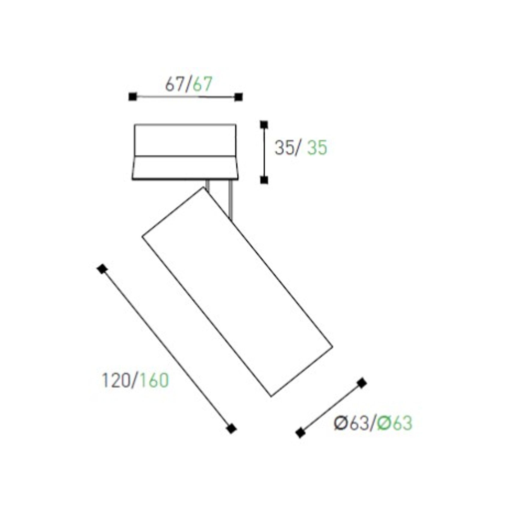 Omni Directional Can Light Surface Mounted Long