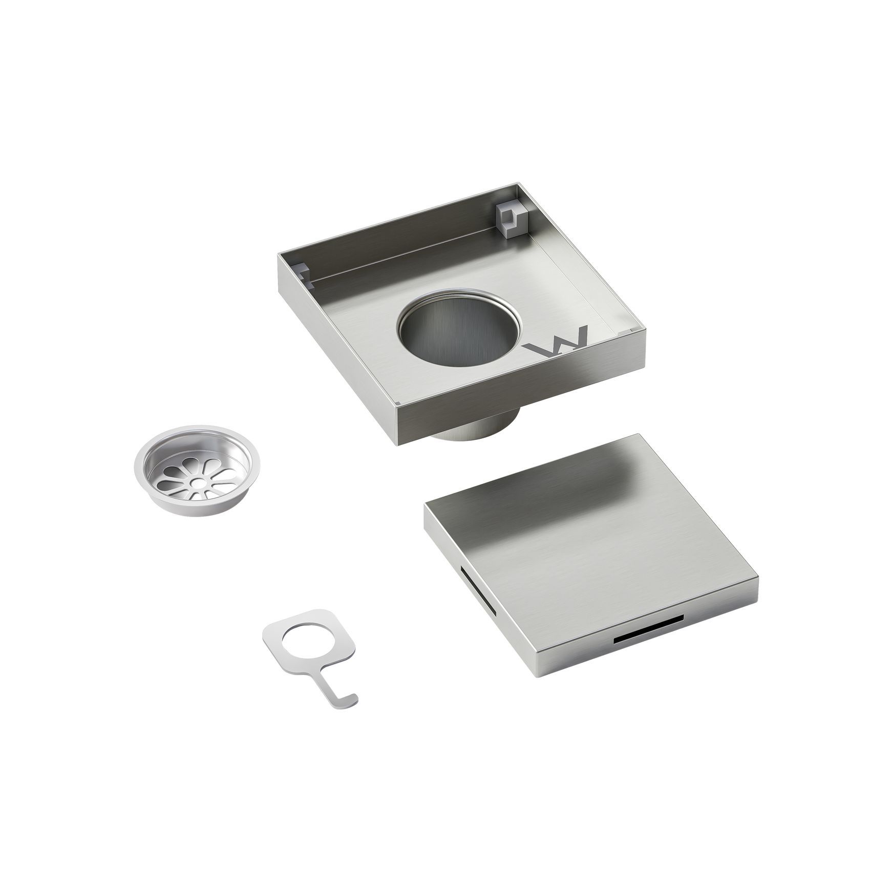 Plumbline Square Tiled Inset Channel Shower Drain