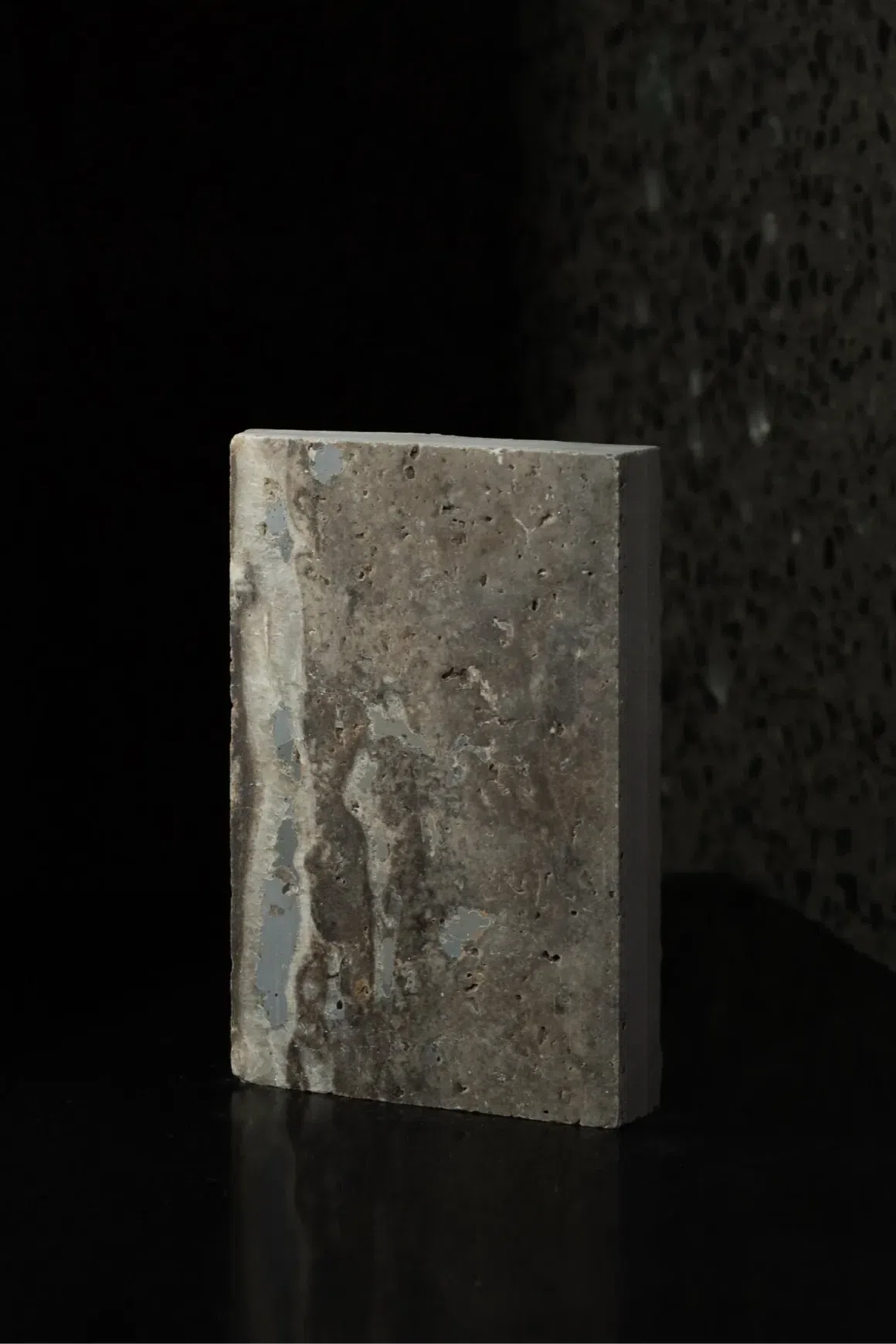 Titanium Honed Travertine Porcelia