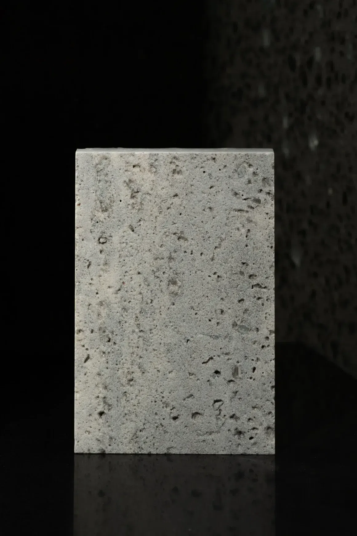 Titanium Sandblasted Travertine Porcelia