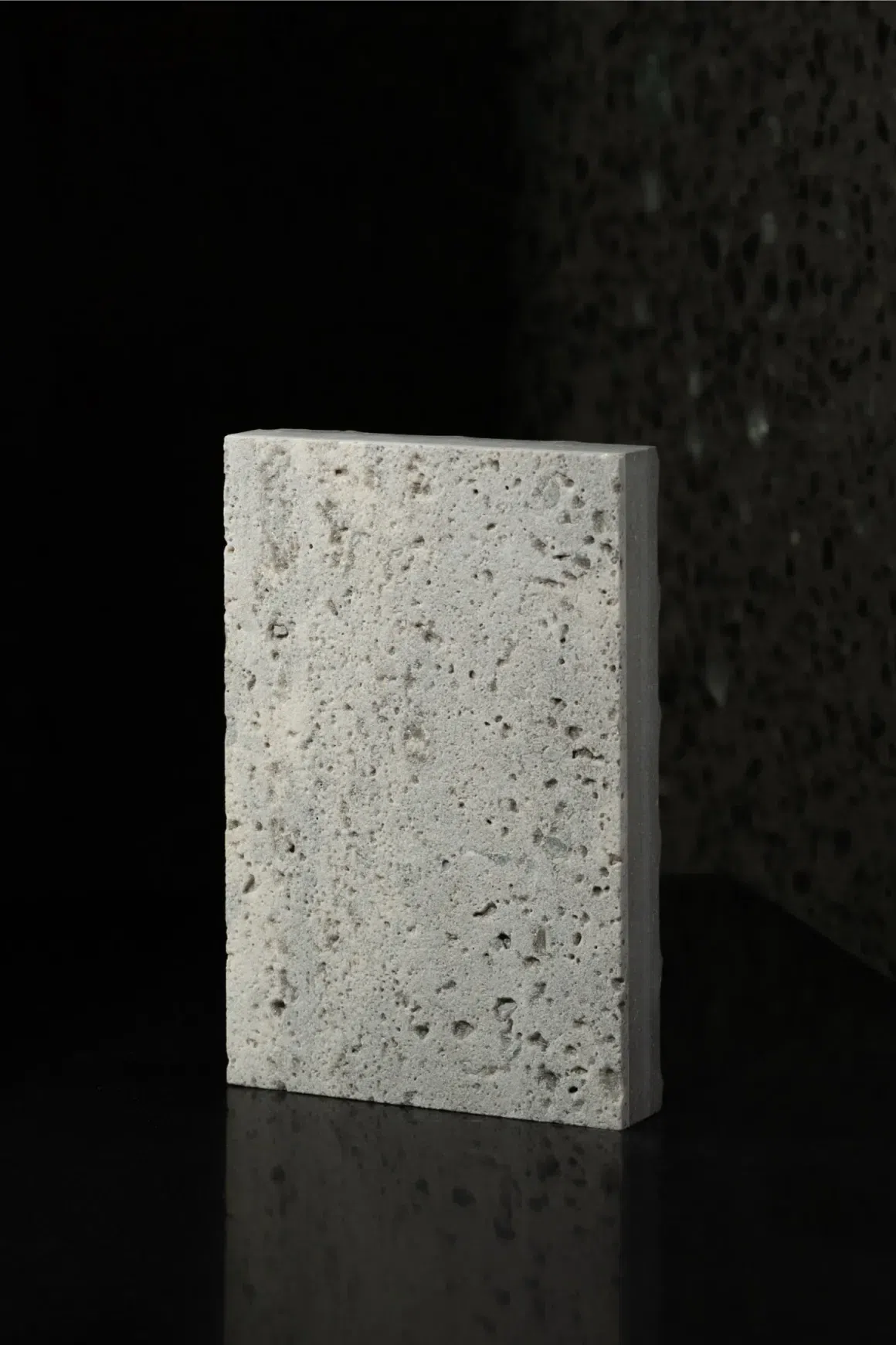 Titanium Sandblasted Travertine Porcelia
