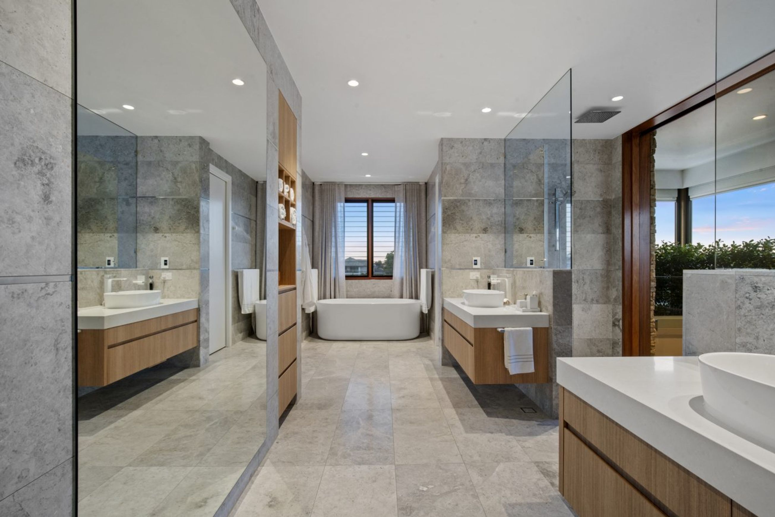 Tundra Grey Honed Limestone Tiles