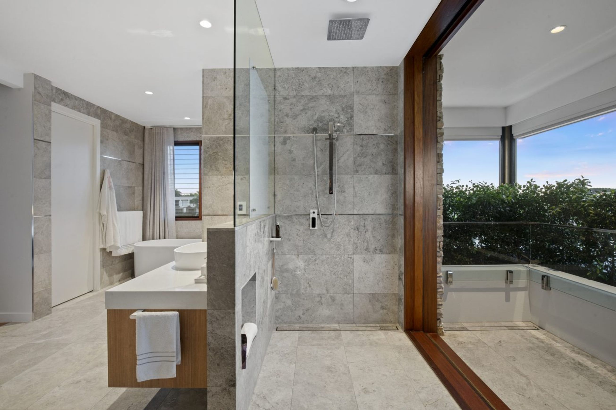Tundra Grey Honed Limestone Tiles