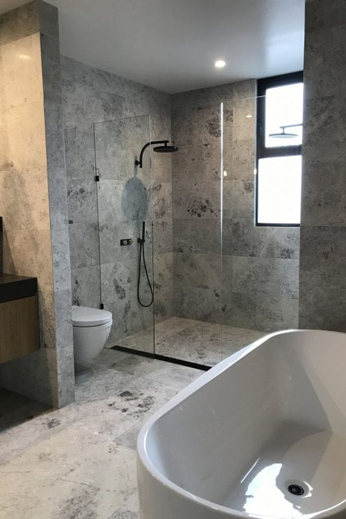 Tundra Grey Honed Limestone Tiles