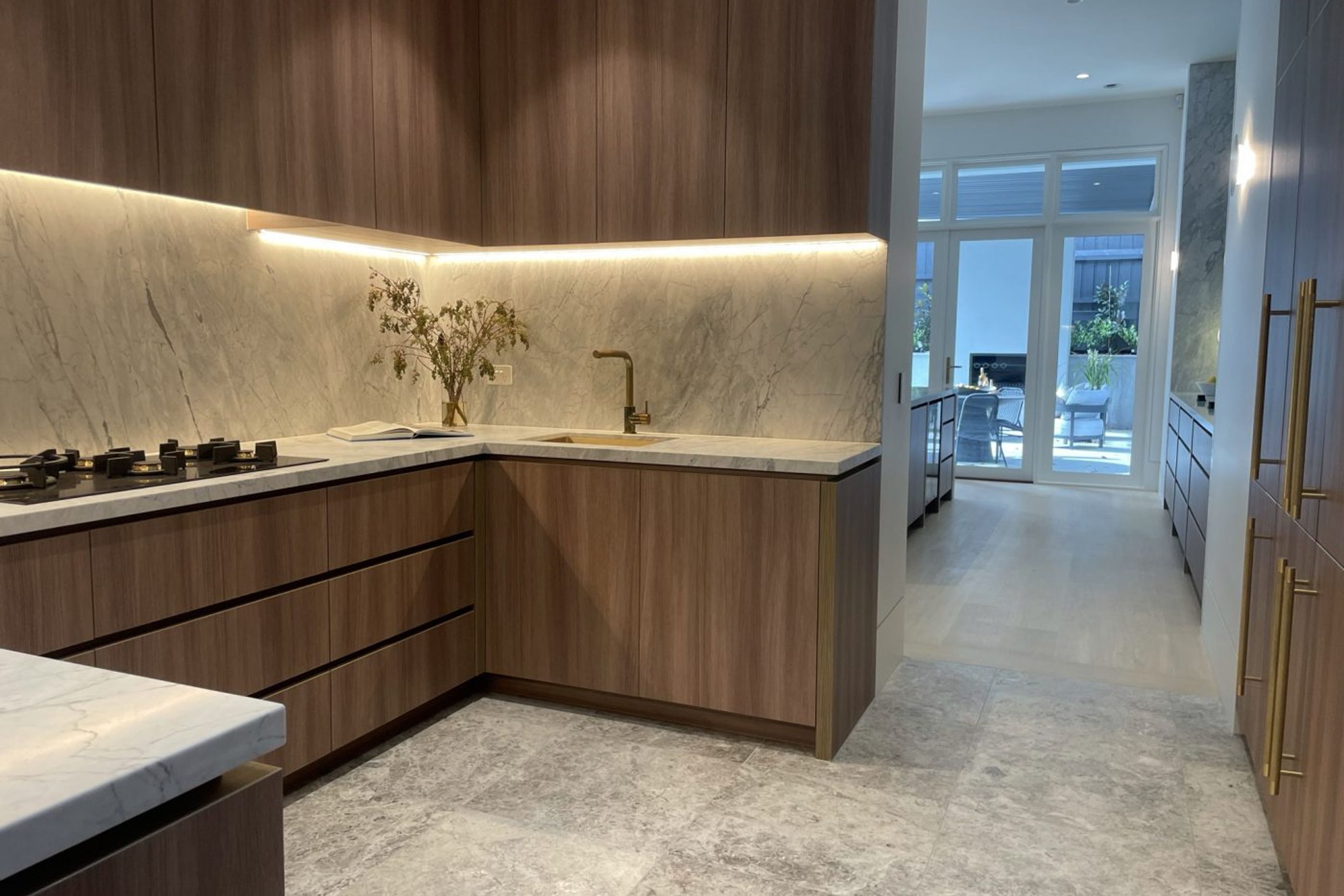 Tundra Grey Honed Limestone Tiles