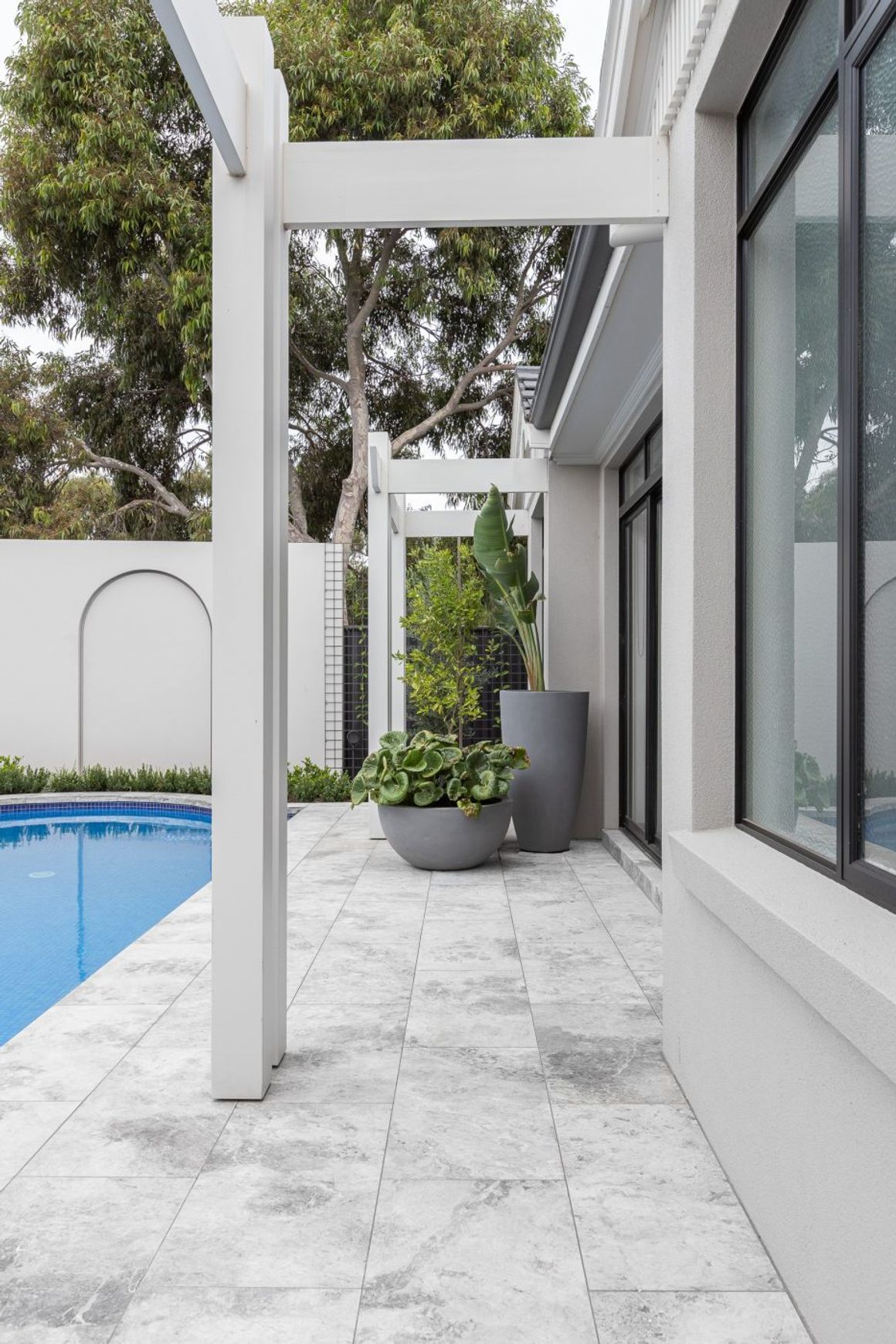 Tundra Grey Honed Limestone Tiles