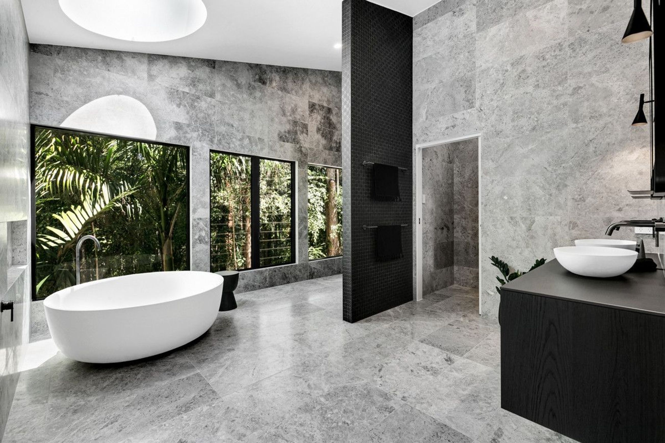 Tundra Grey Honed Limestone Tiles