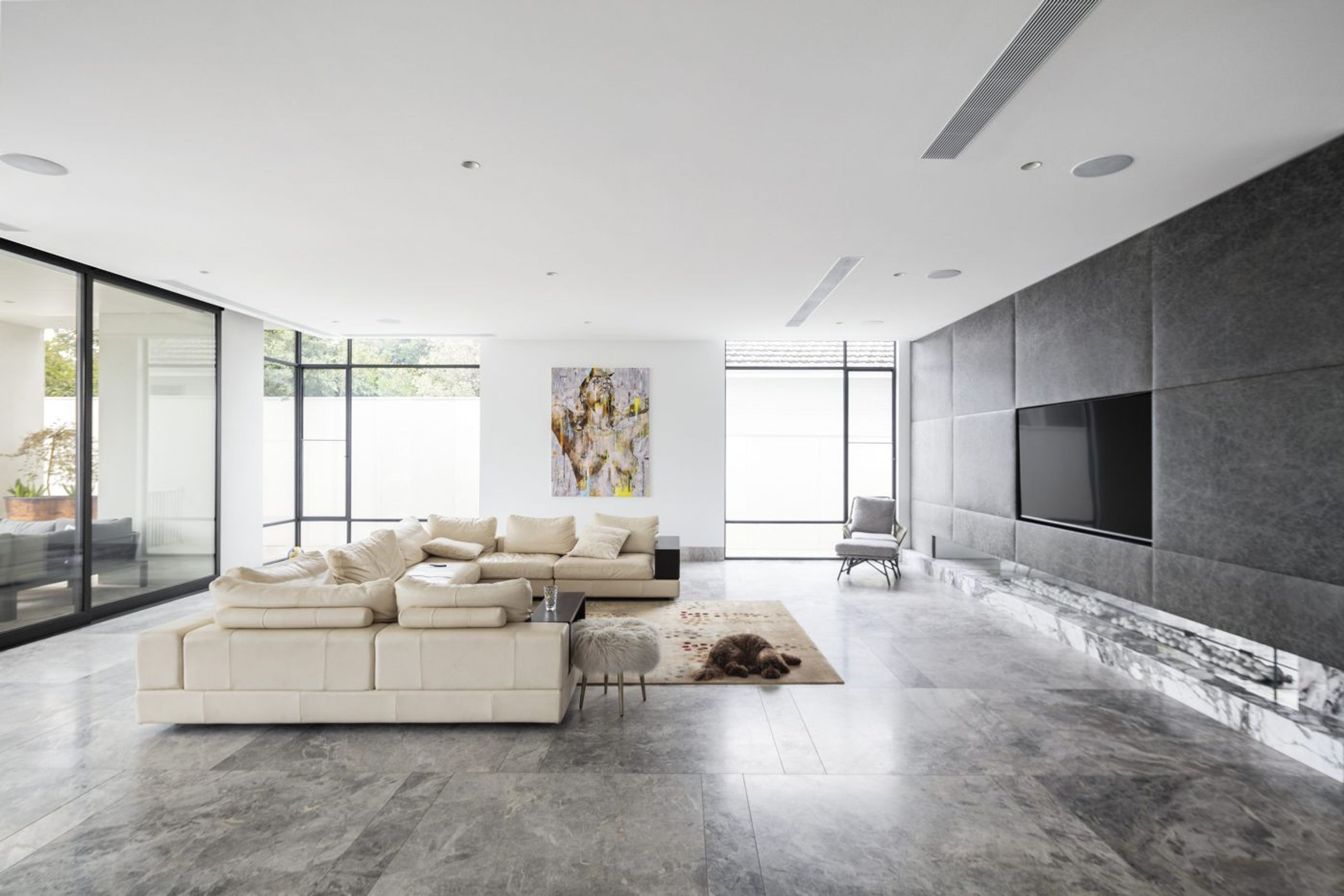 Tundra Grey Honed Limestone Tiles