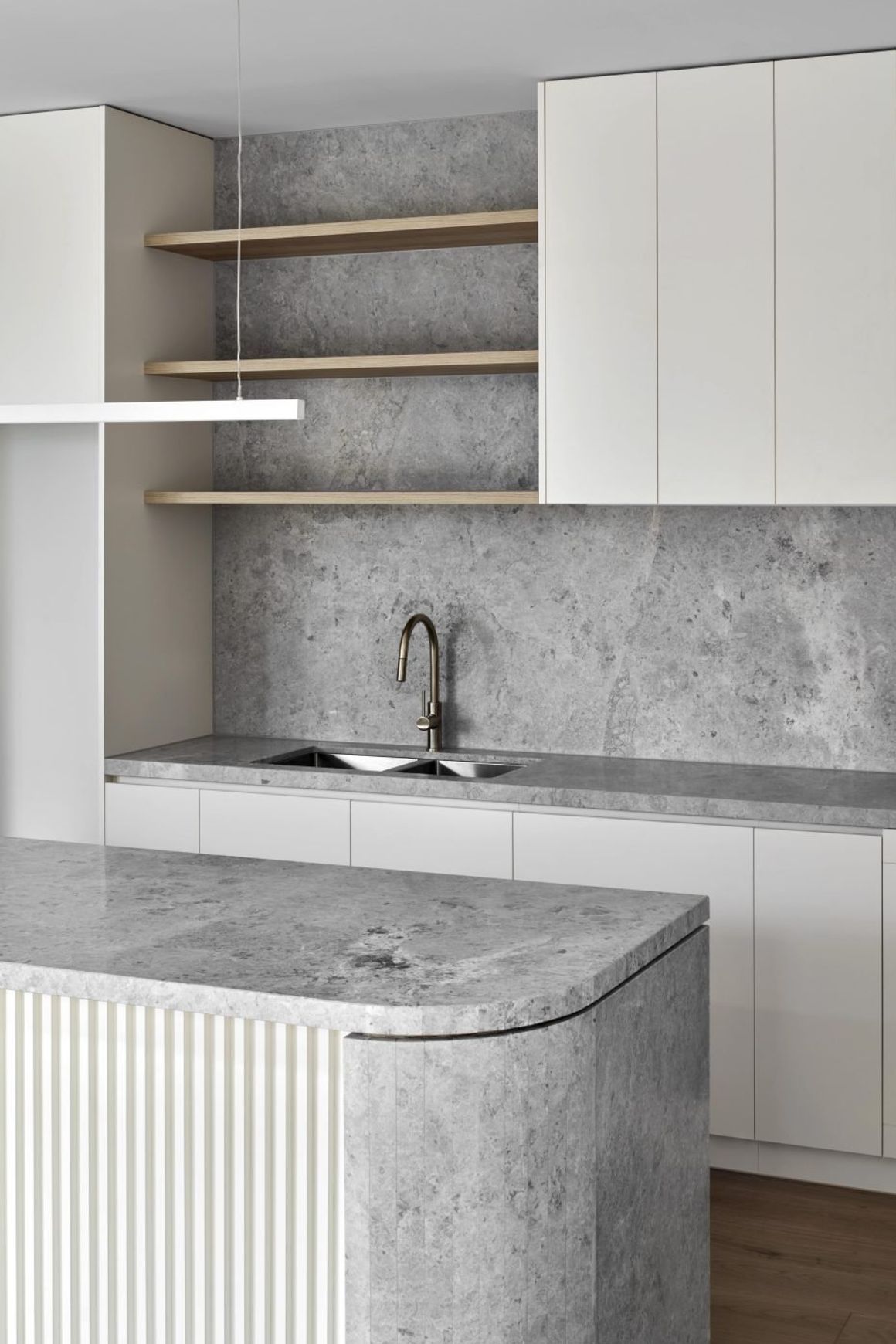 Tundra Grey Honed Limestone Tiles