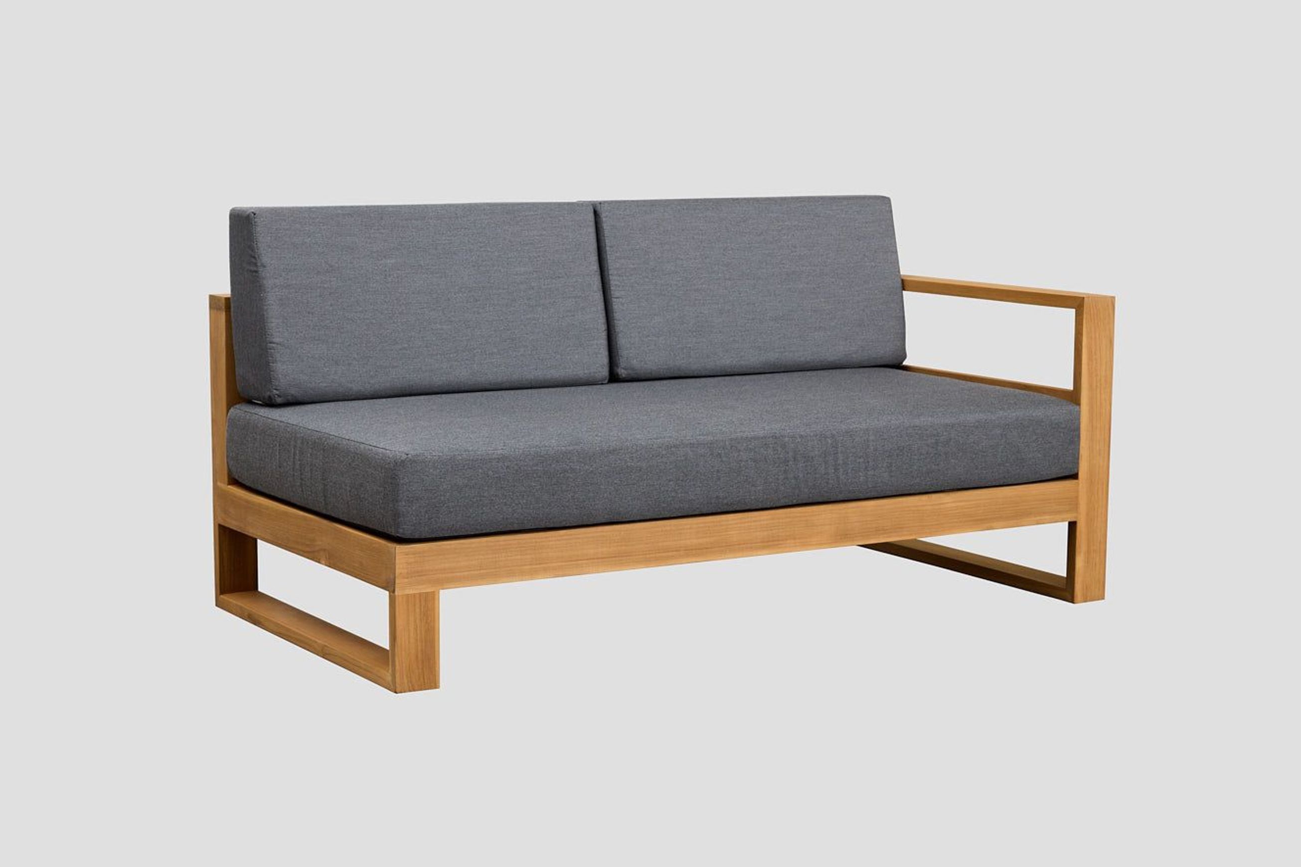 Tasman Teak Double Left Arm Section
