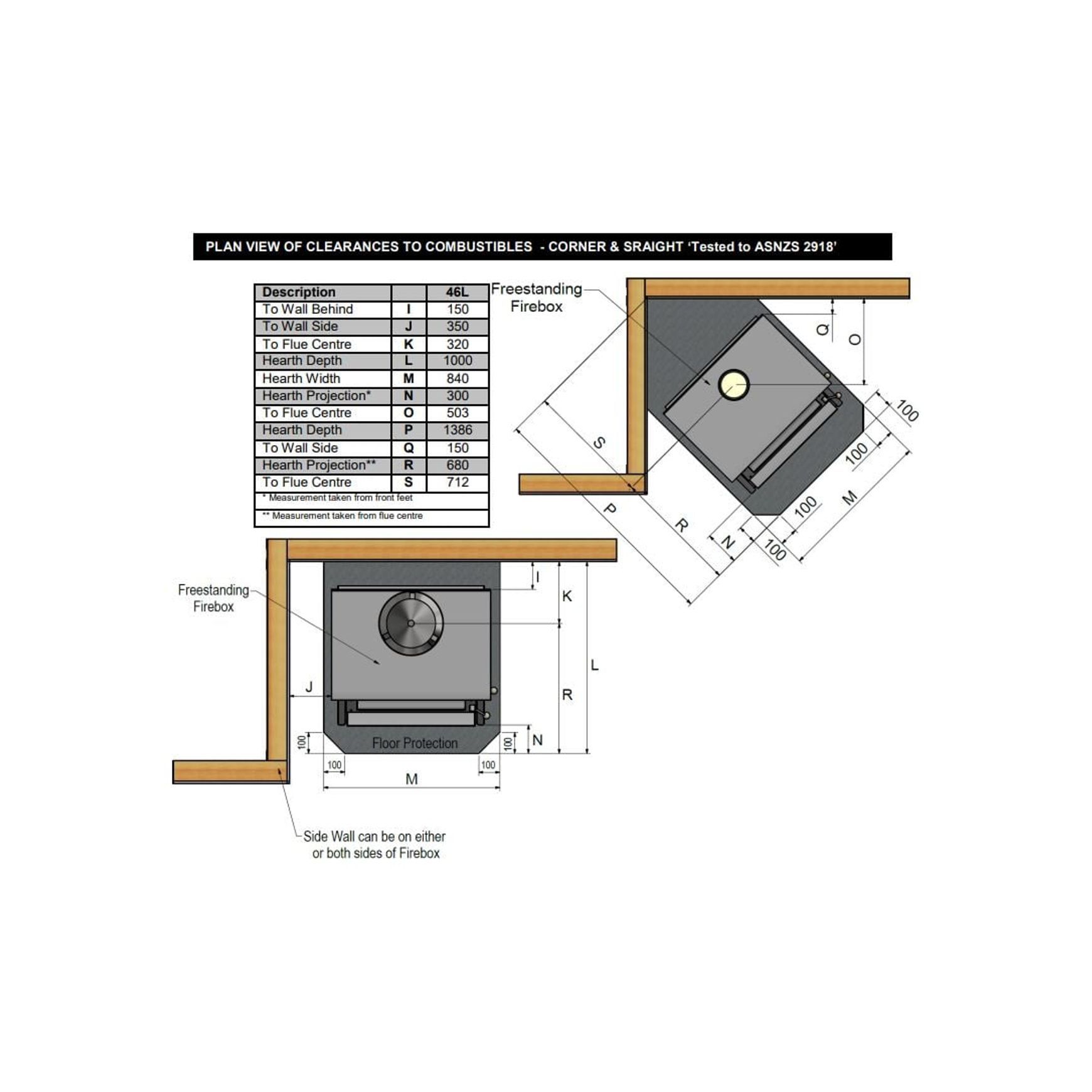 Warmington | Tasman Freestanding Woodburner with Flue