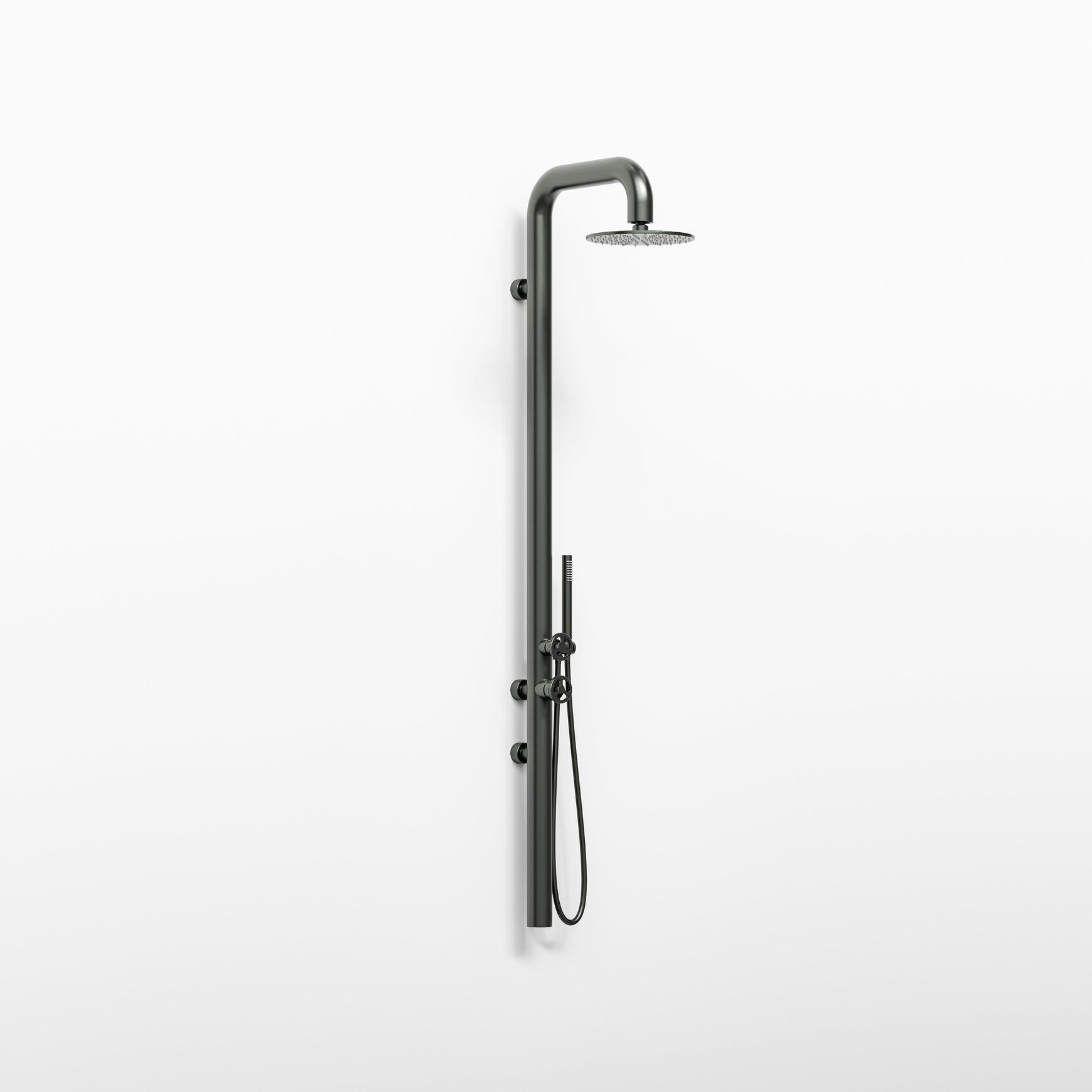 Tasman Outdoor Wall Shower With Mixer & Hand Shower
