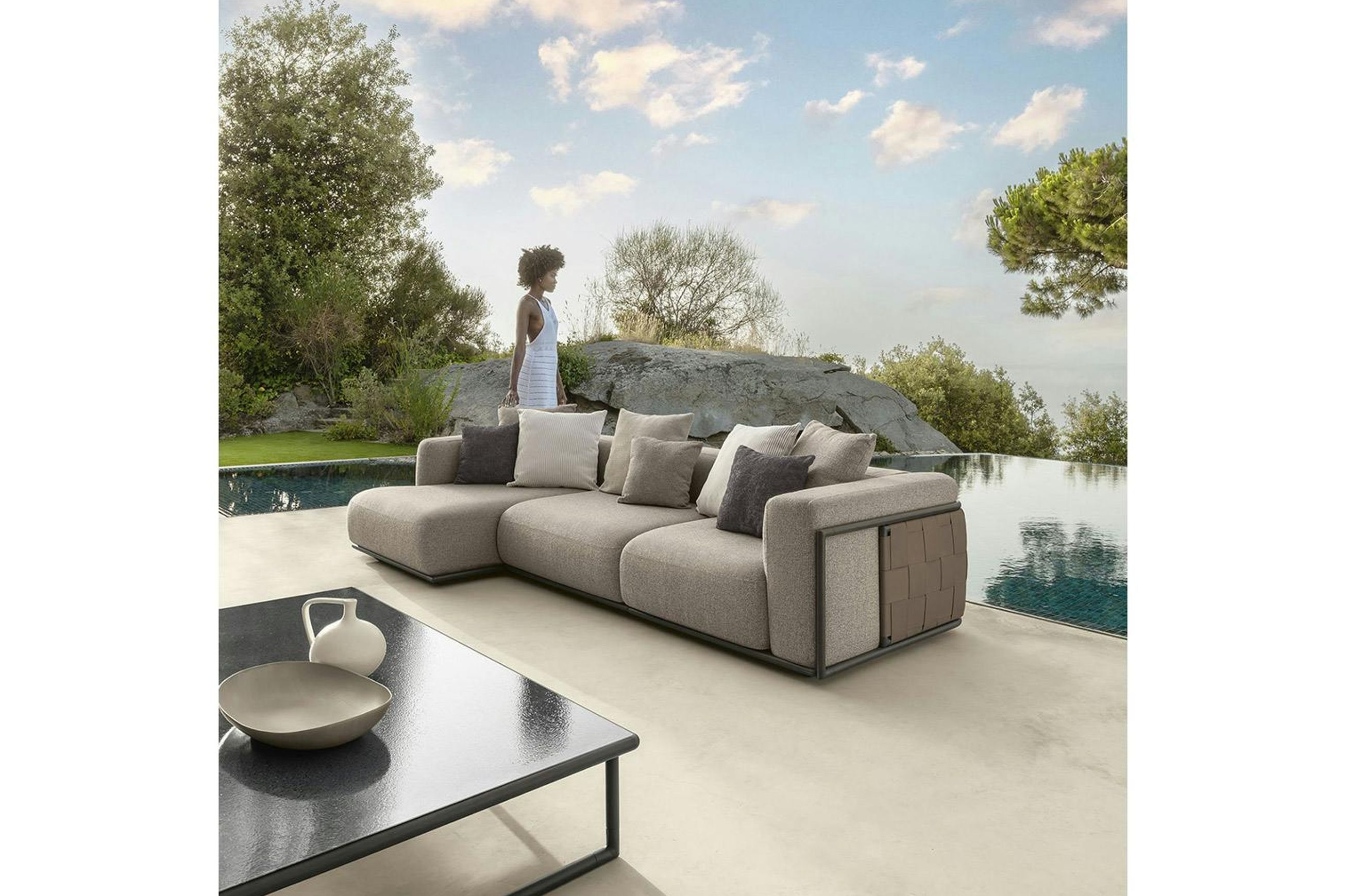 Tresse Outdoor Sofa