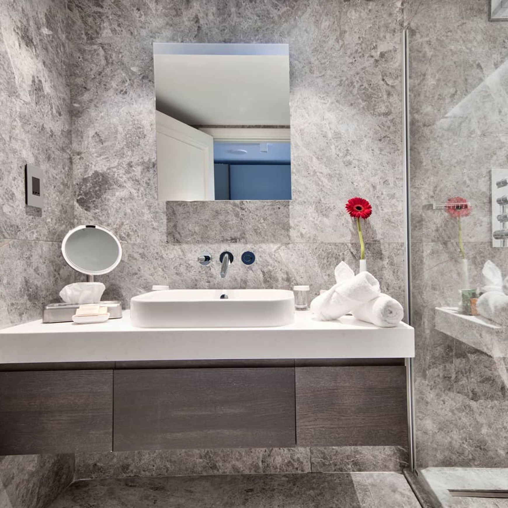 Tundra Grey Honed Limestone Tiles