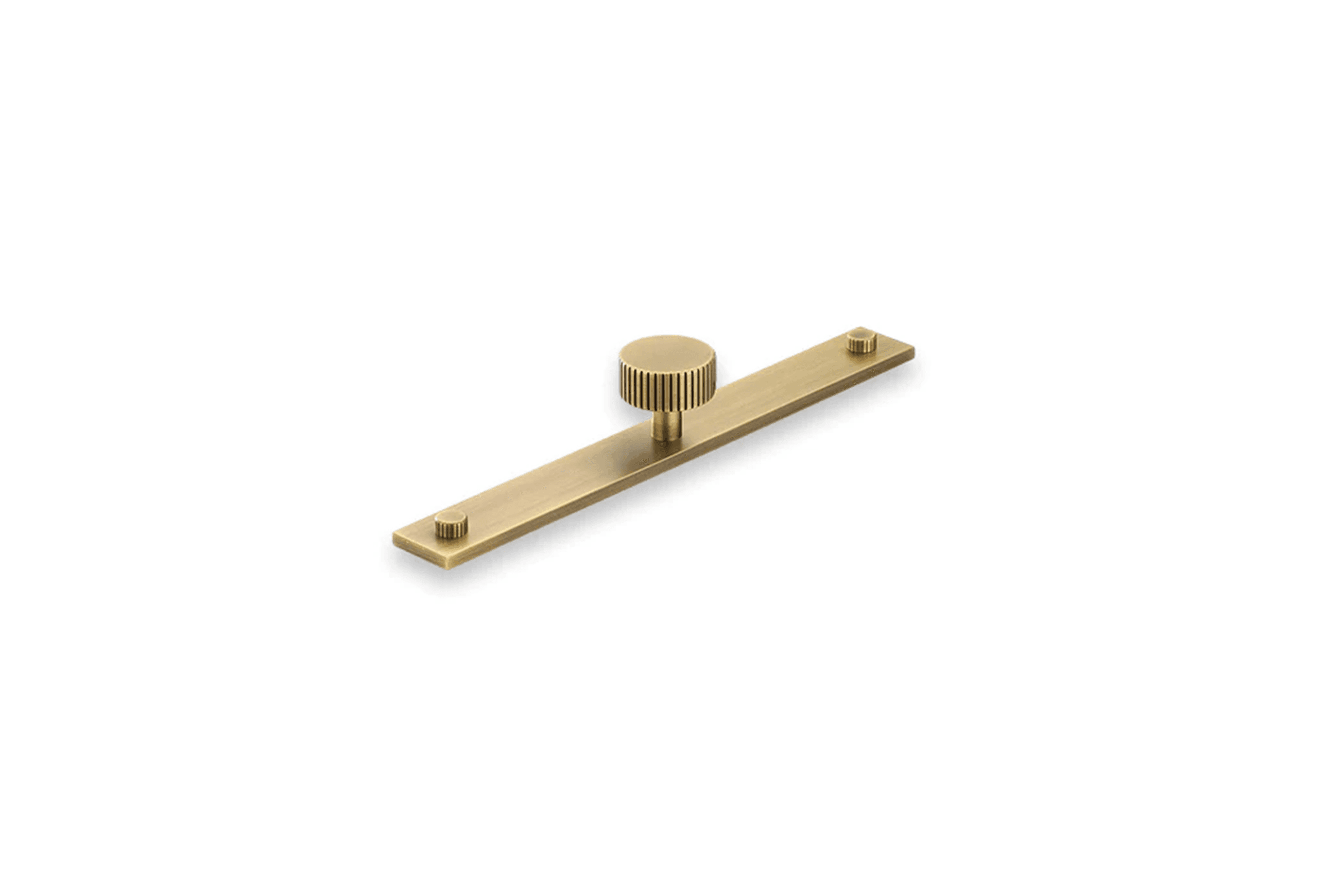 Armac Martin - Mix2 Straight Knurled Knob with Plate