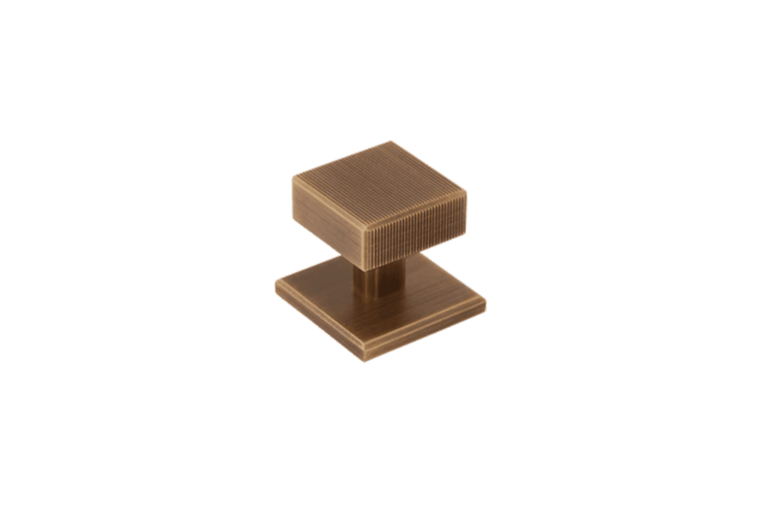 Armac Martin - Digbeth Square Cabinet Knob with Plate