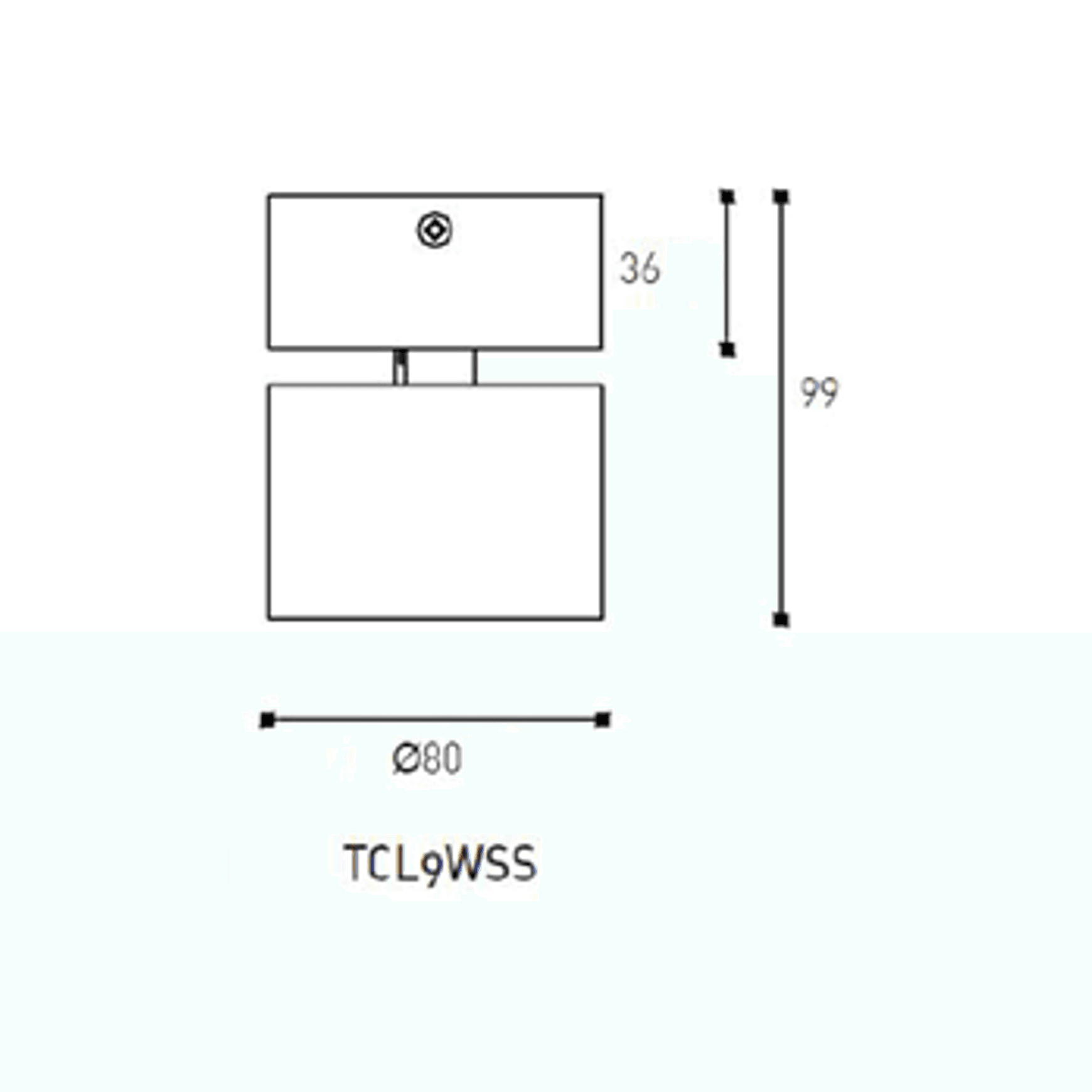 Omni Directional Can Light Surface Mounted Short