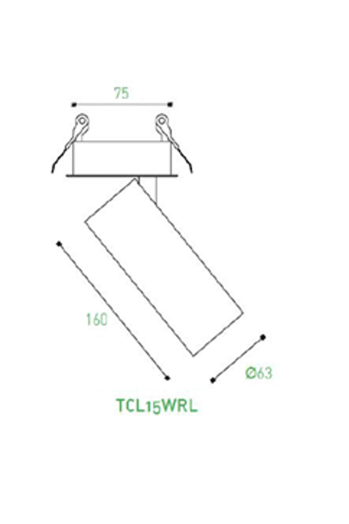Omni Directional Can Light Recessed Long