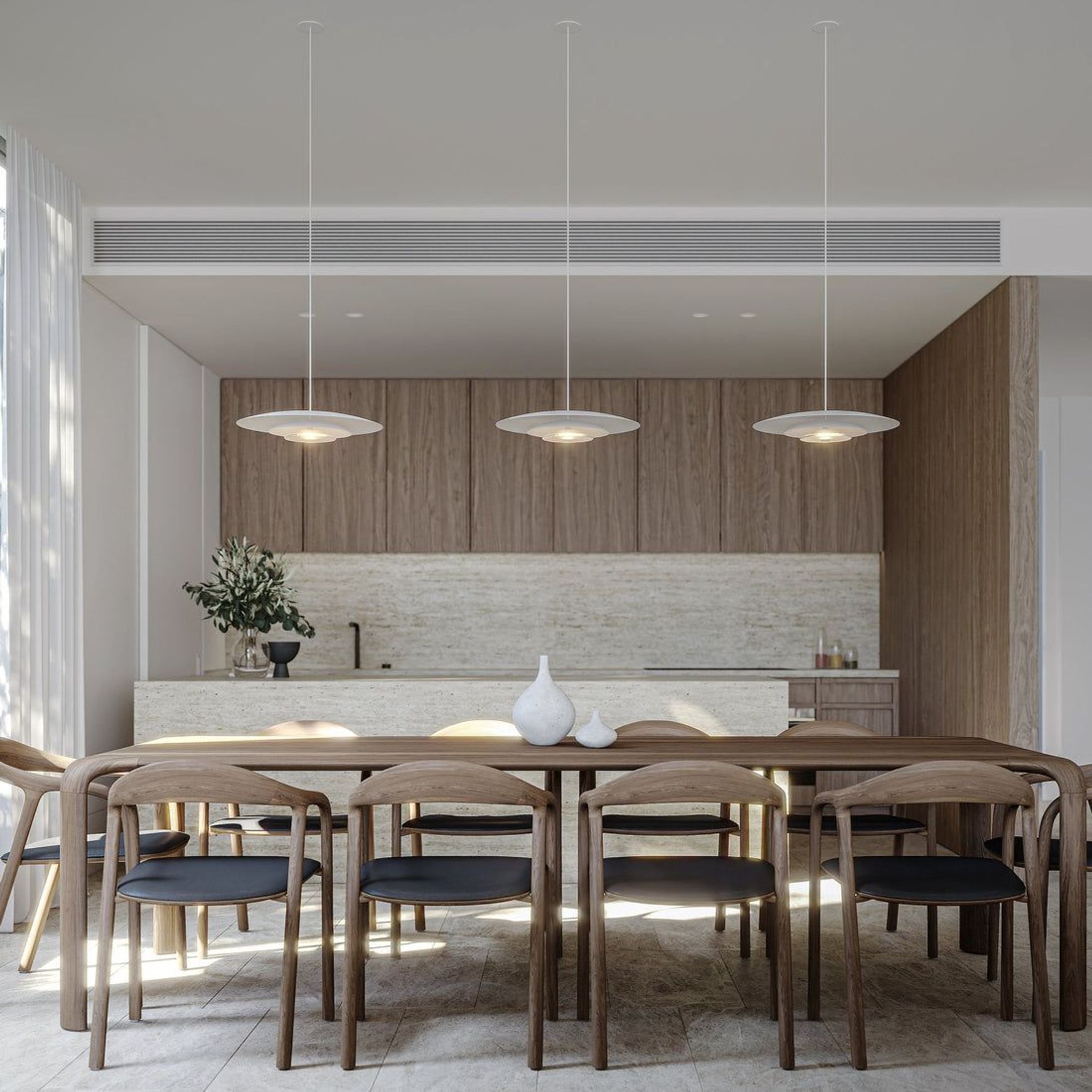 Coral Duo Dome Pendant Light