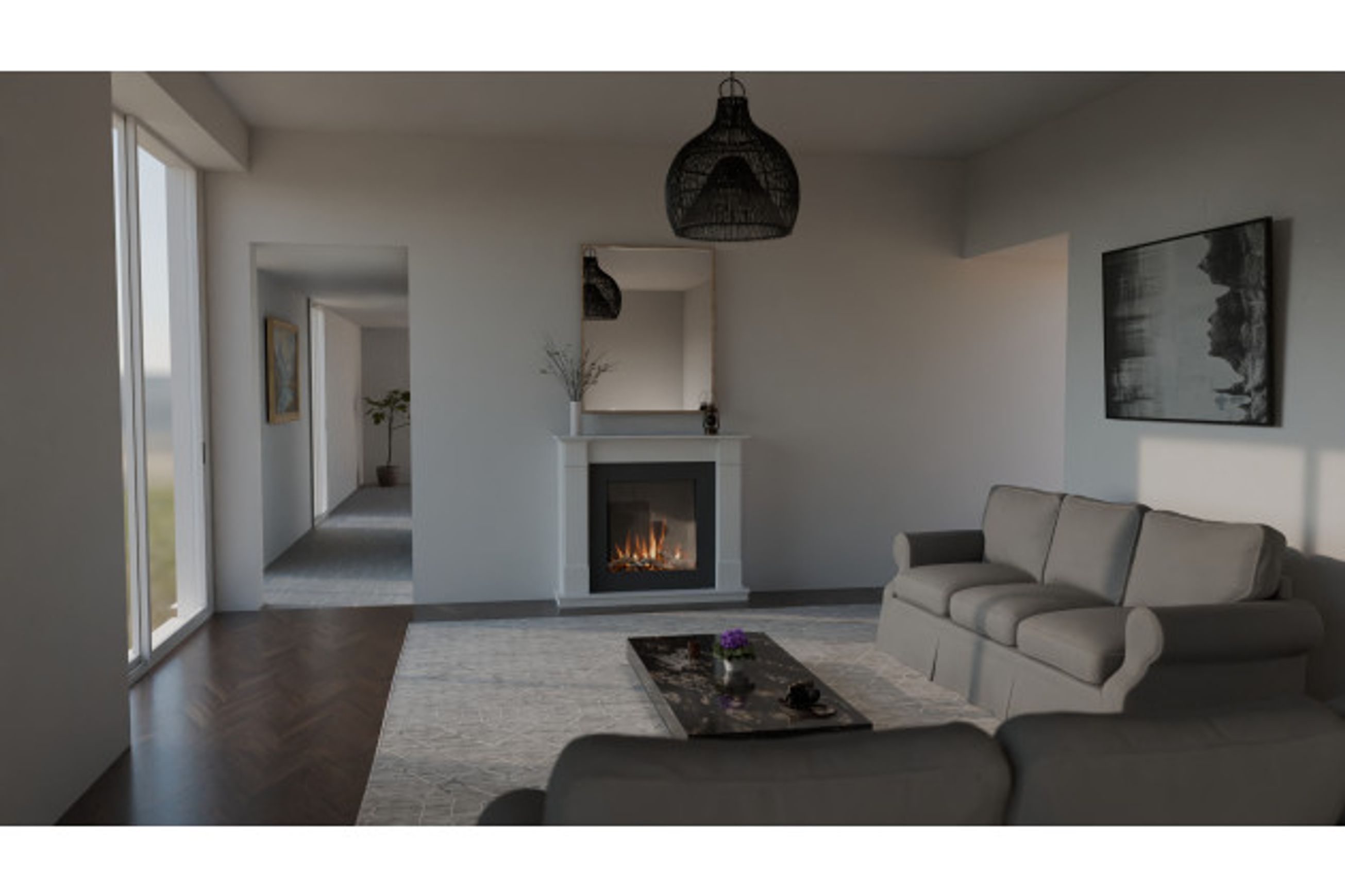 VisionLINE Linear Electric Fireplace