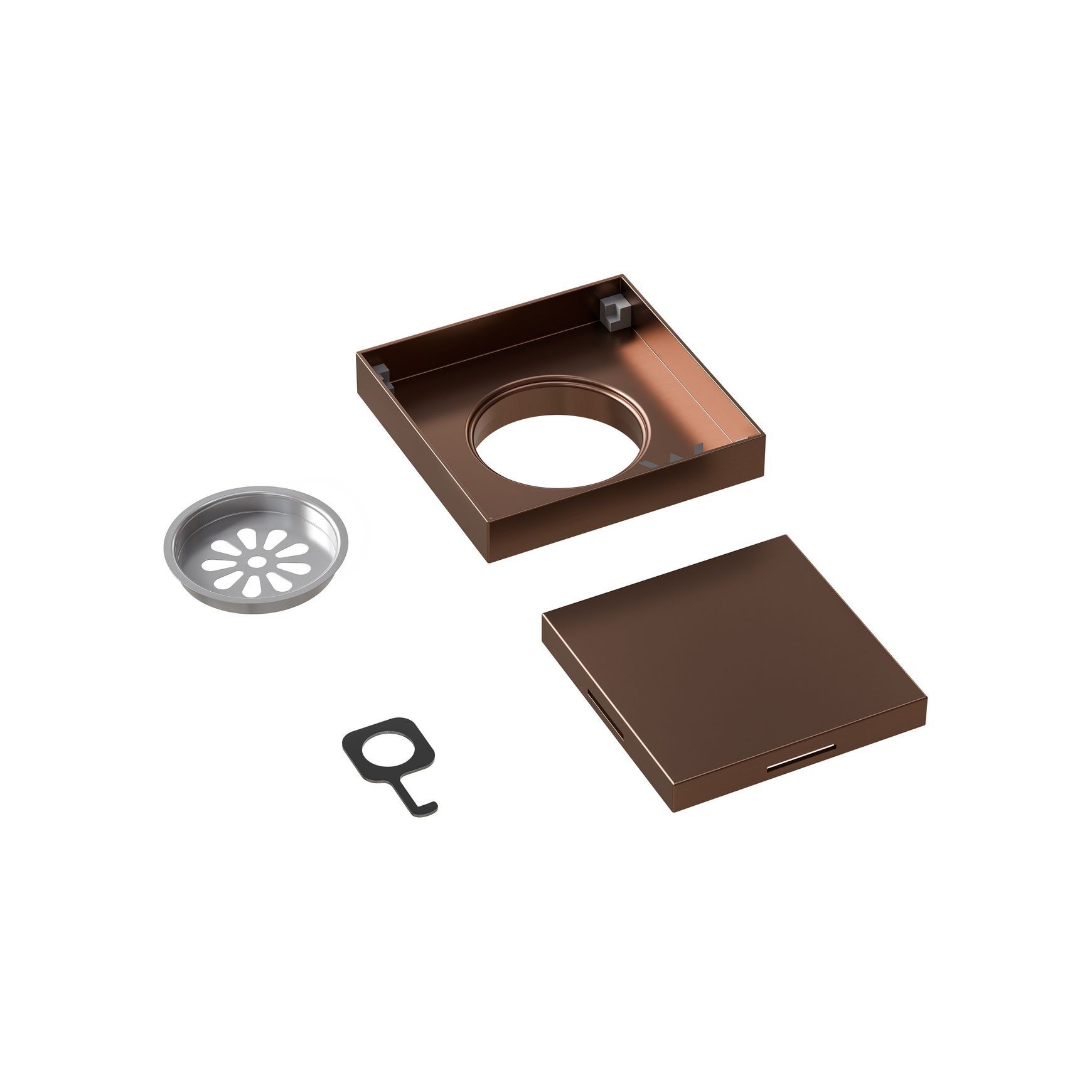 Versa Square Tiled Shower Waste & Full Undermount Kit