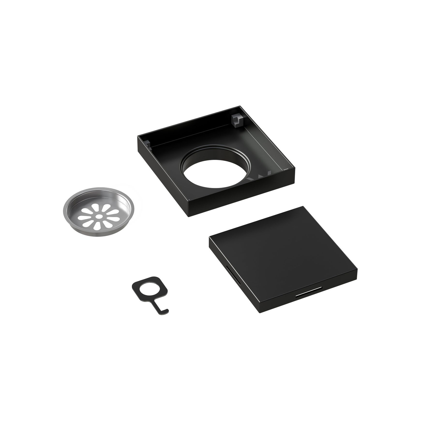 Versa Square Tiled Shower Waste & Full Undermount Kit