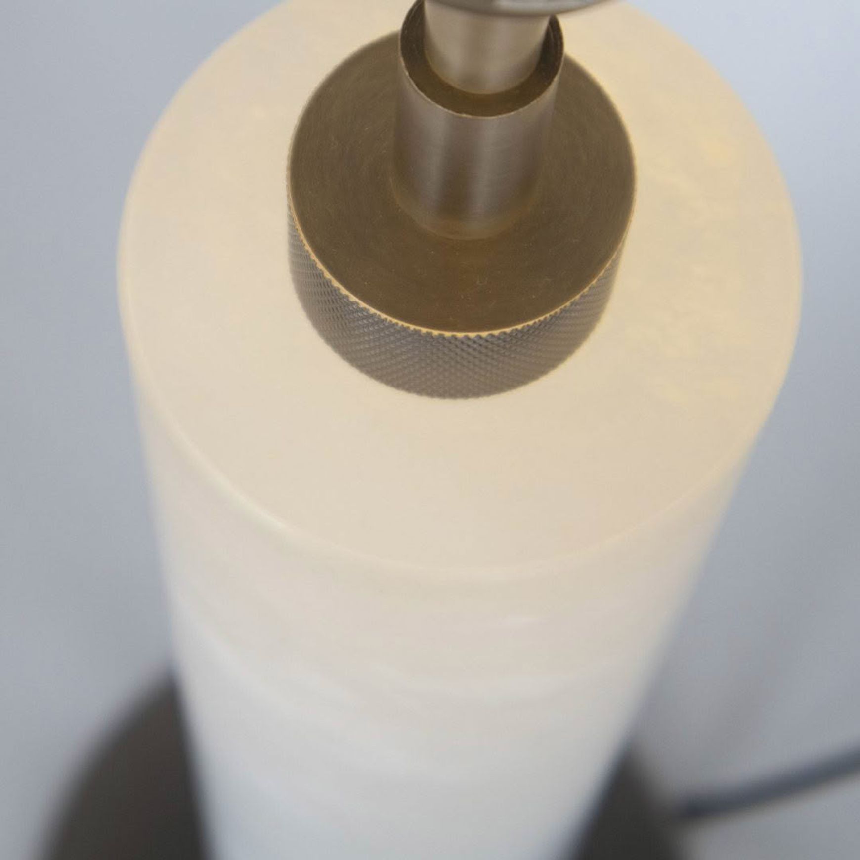 Tz - Valencia Table Lamp - Alabaster, Vintage Silver Finish With Black Shade