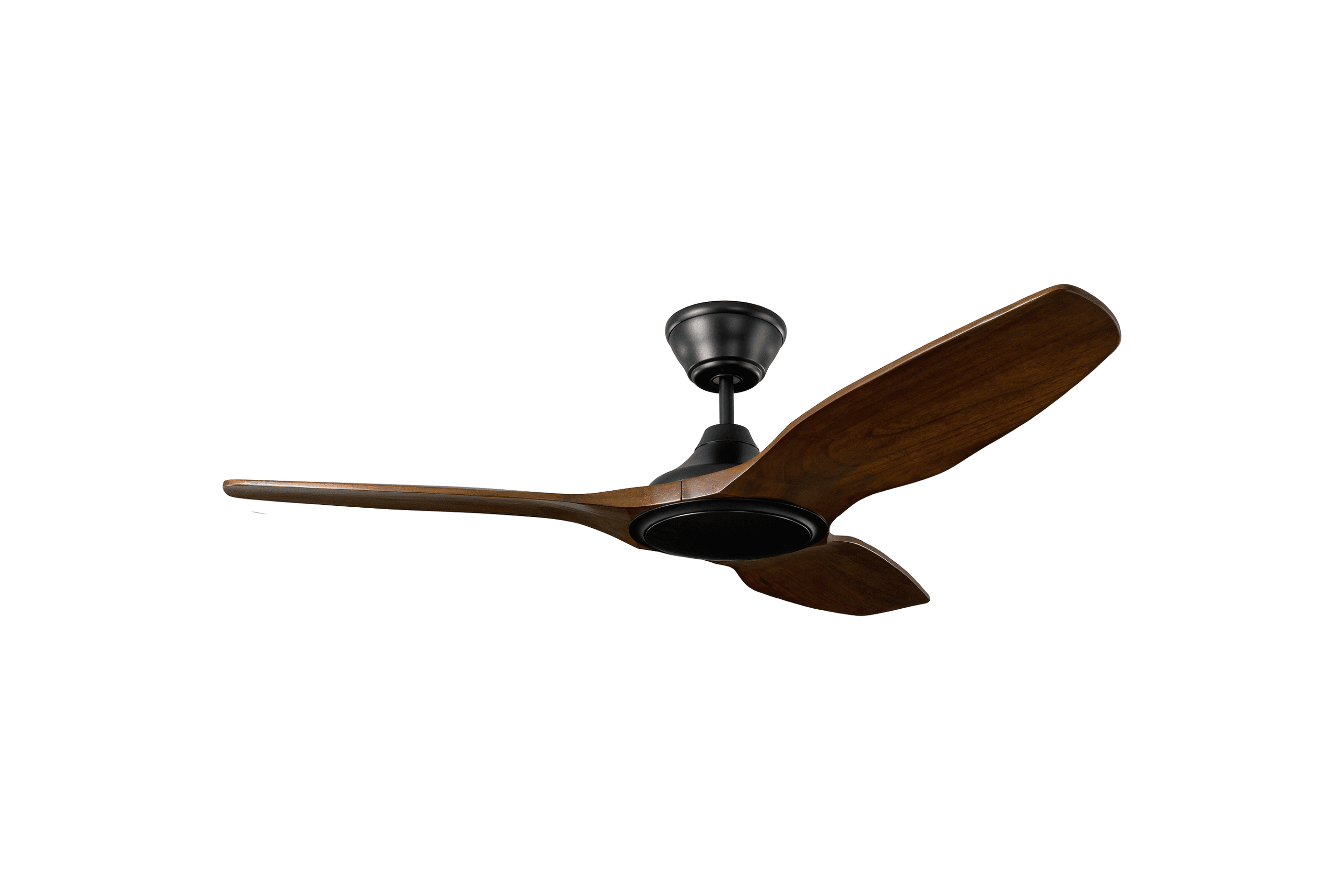 Milano Valor Matt Black | Dark Walnut Blade - No Light