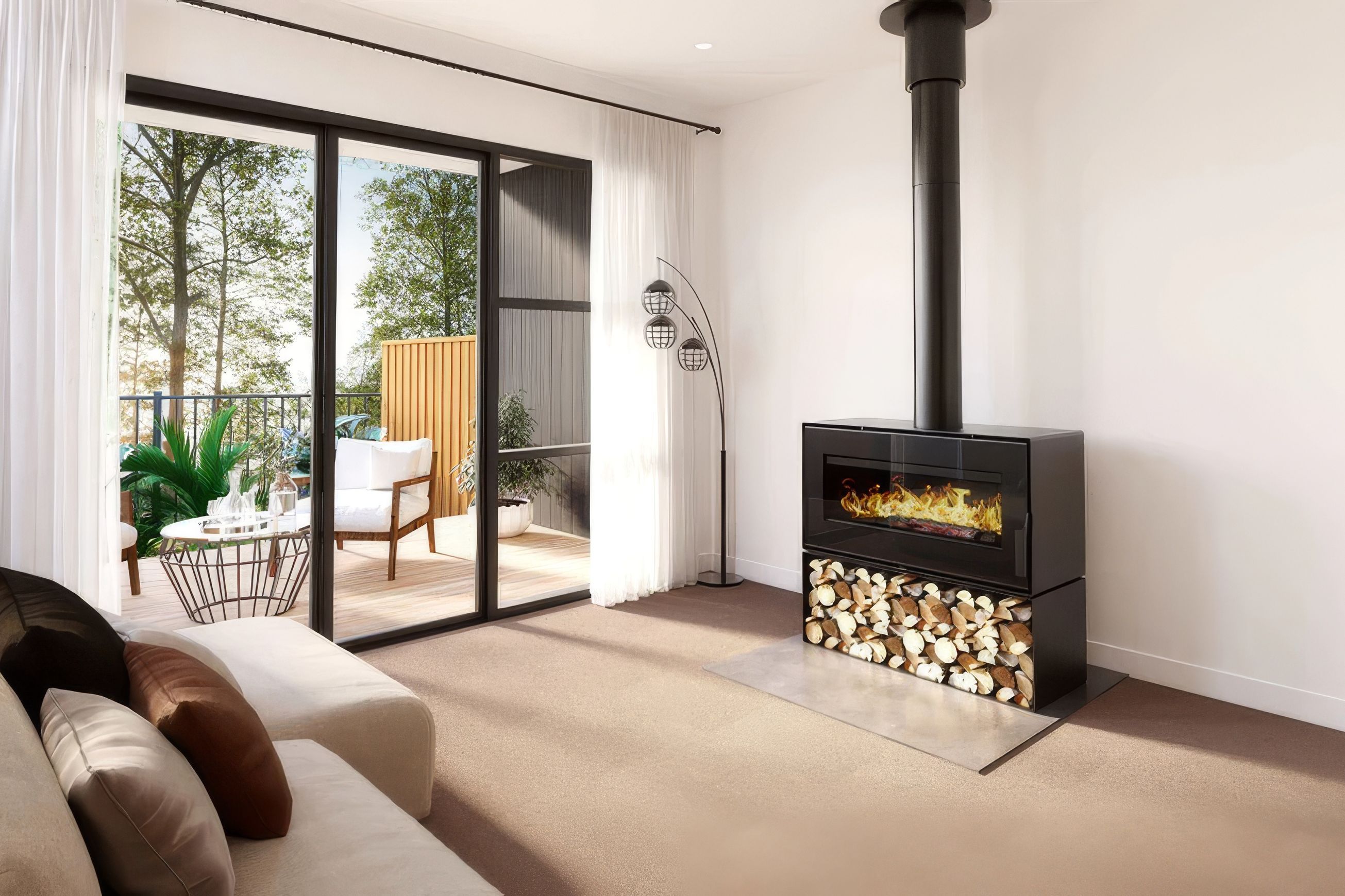 VisionLINE Taurus Clean Air Wood Fire