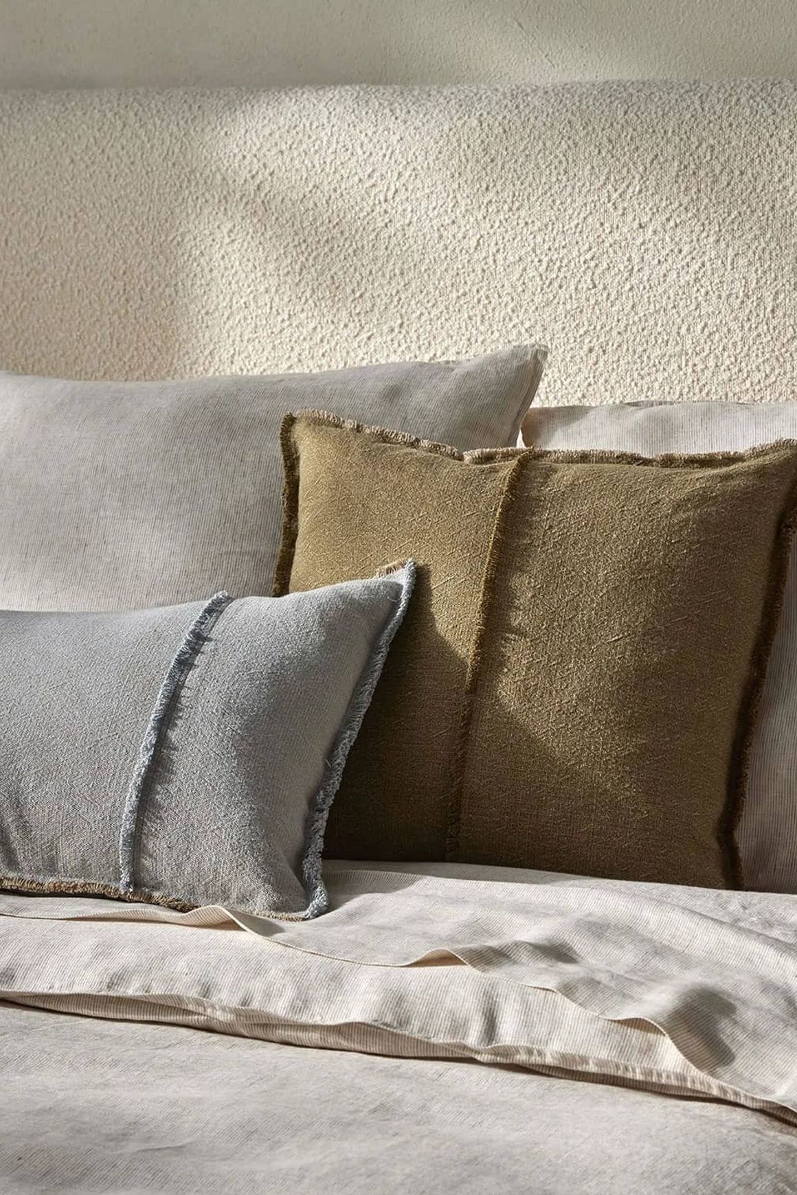 Weave Home Adela Cushion - Haze | Linen Blend