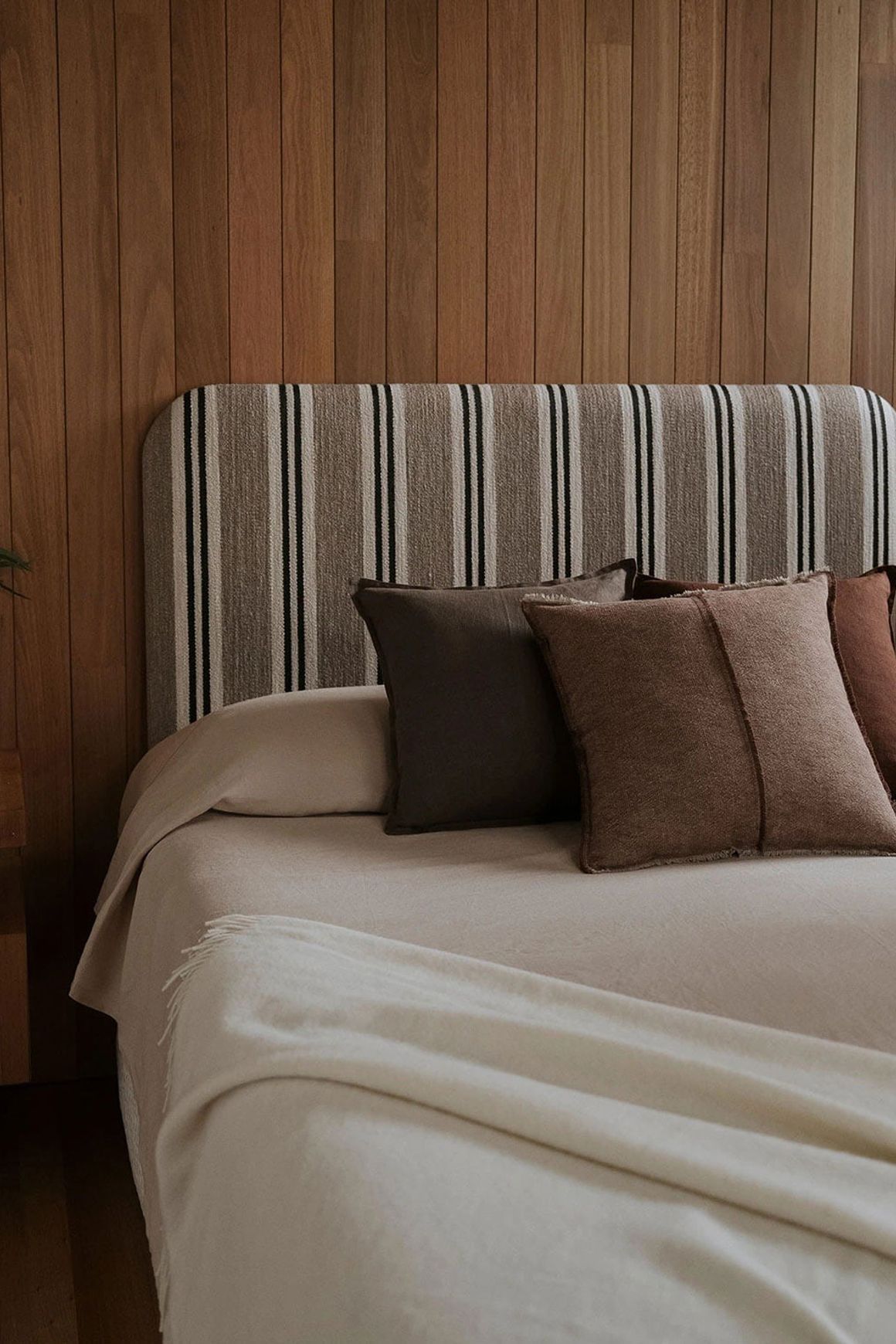 Weave Home Adela Cushion - Rust | Linen Blend