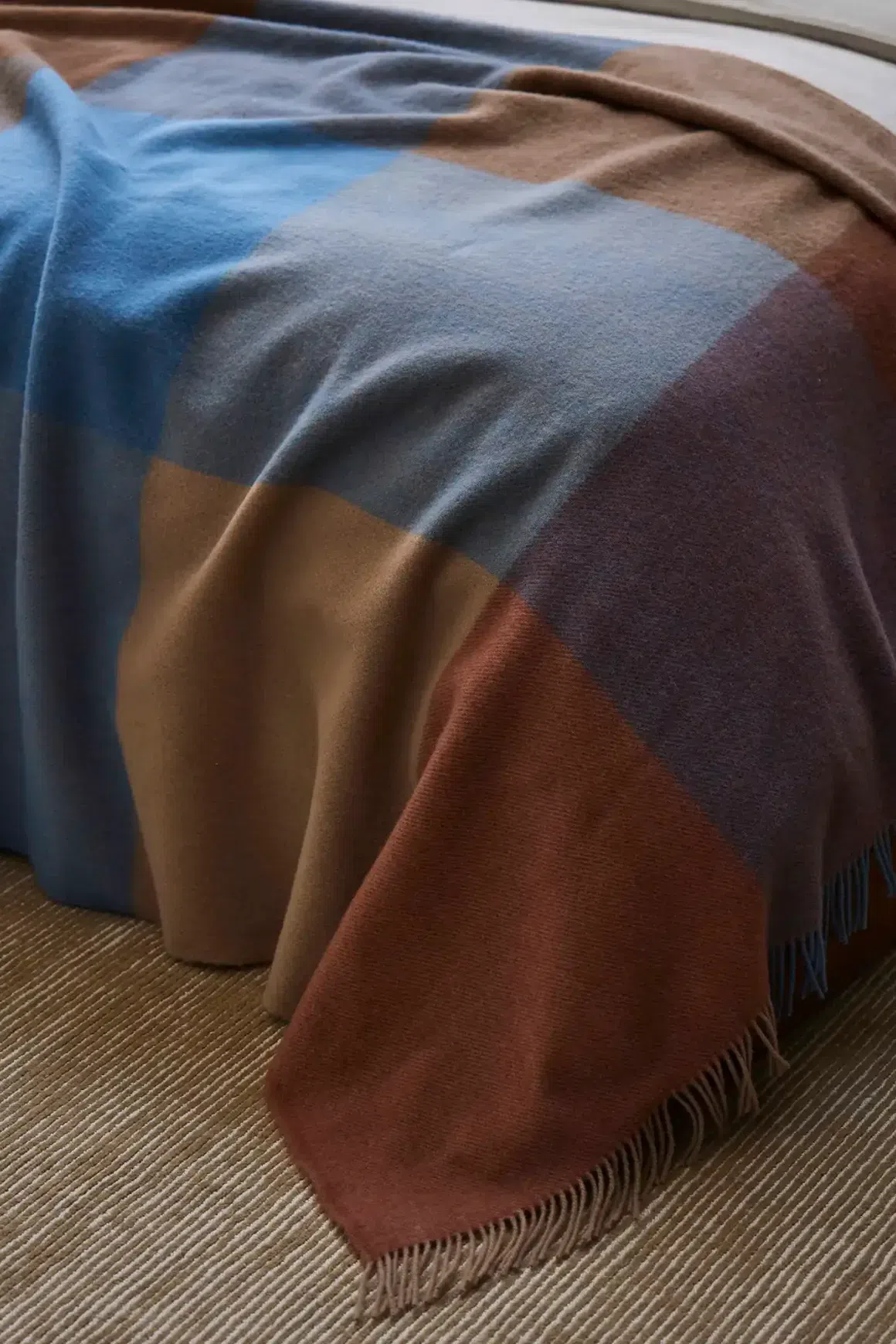 Weave Brookside NZ Wool Throw Blanket - Ocean