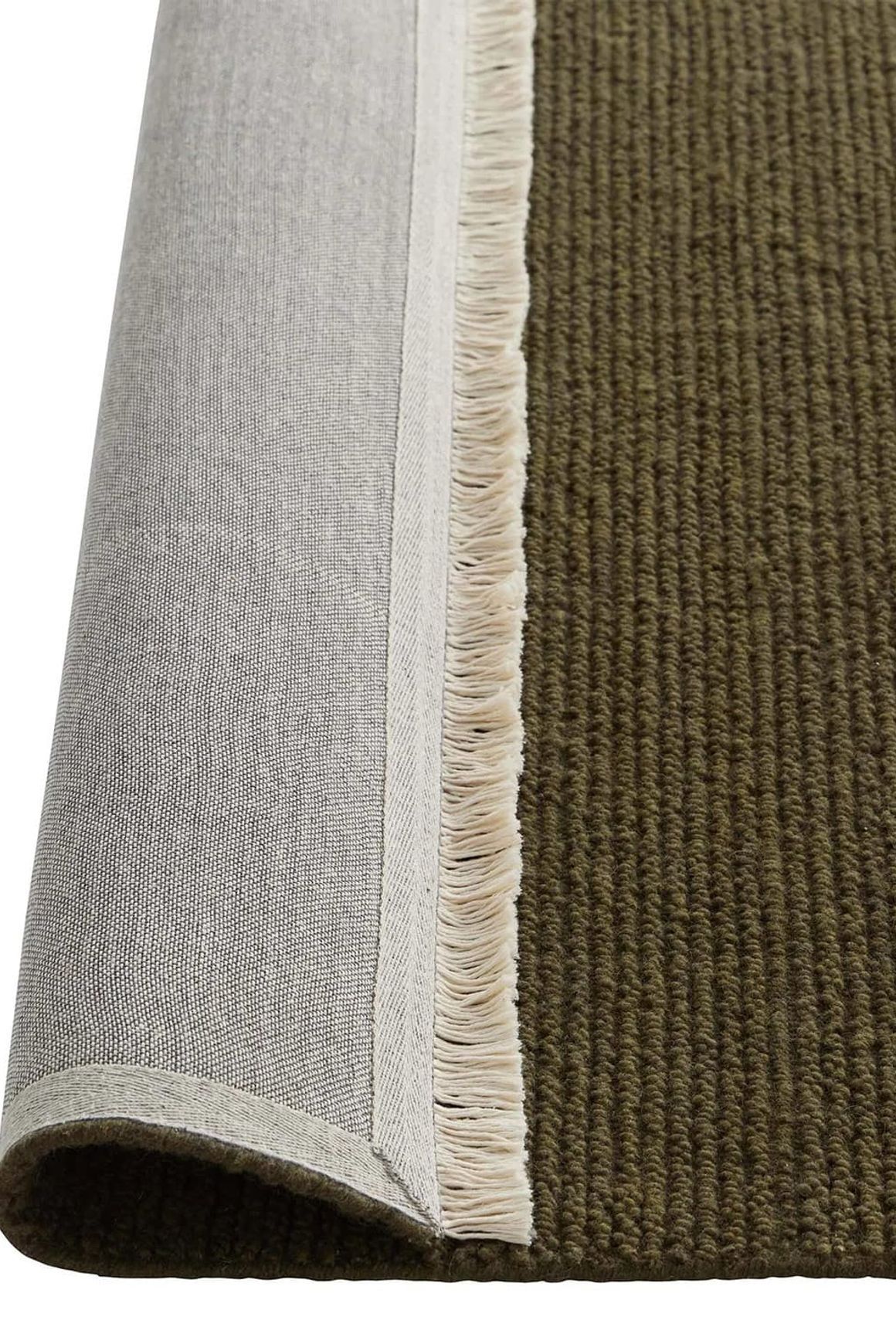 Weave Fabien 100% Wool Floor Rug - Moss