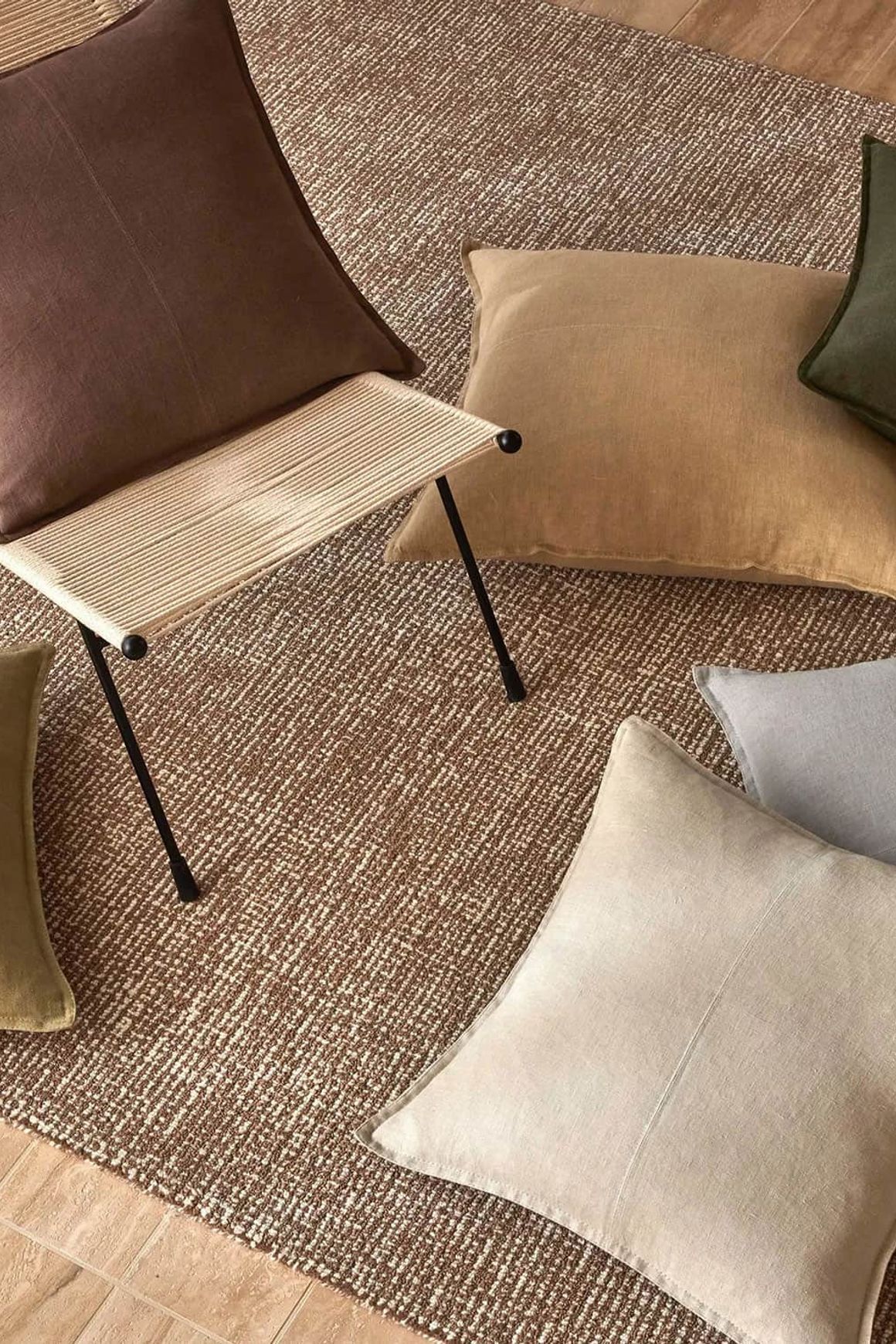 Weave European Linen Como Cushion - Mocha | Three Sizes