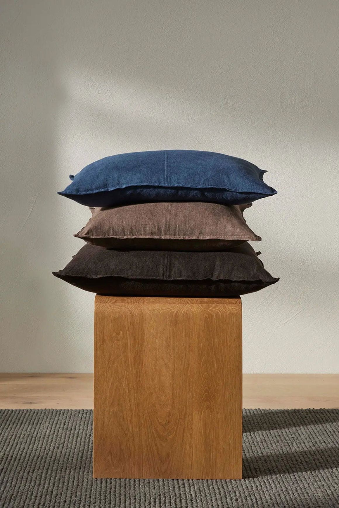 Weave European Linen Como Cushion - Mocha | Three Sizes