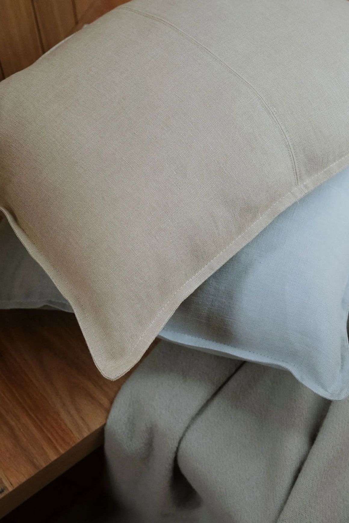 Weave European Linen Como Cushion - Oatmeal | Three Sizes