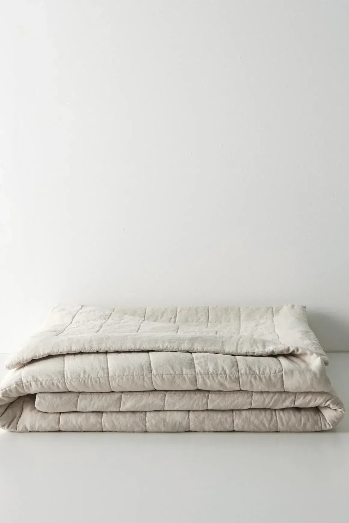 Ravello Linen Coverlet - Bone by Weave Home