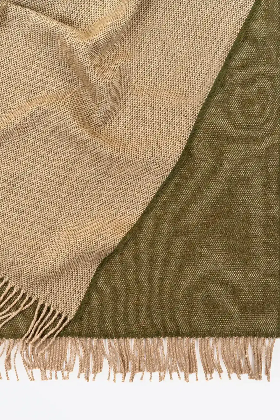 Weave Harris Merino Lambswool Throw - Moss