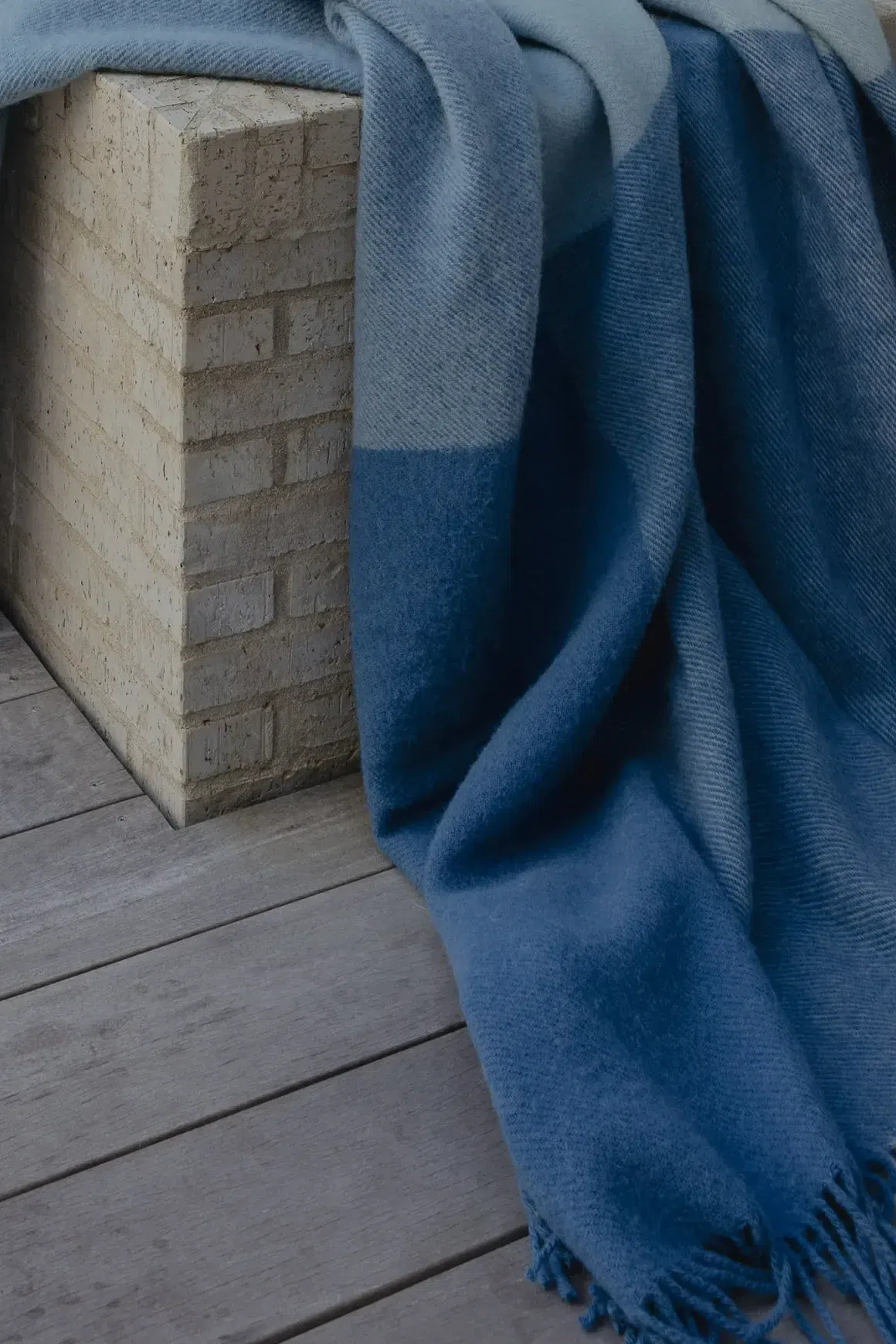 Weave Bayswater NZ Wool Throw Blanket - Breeze