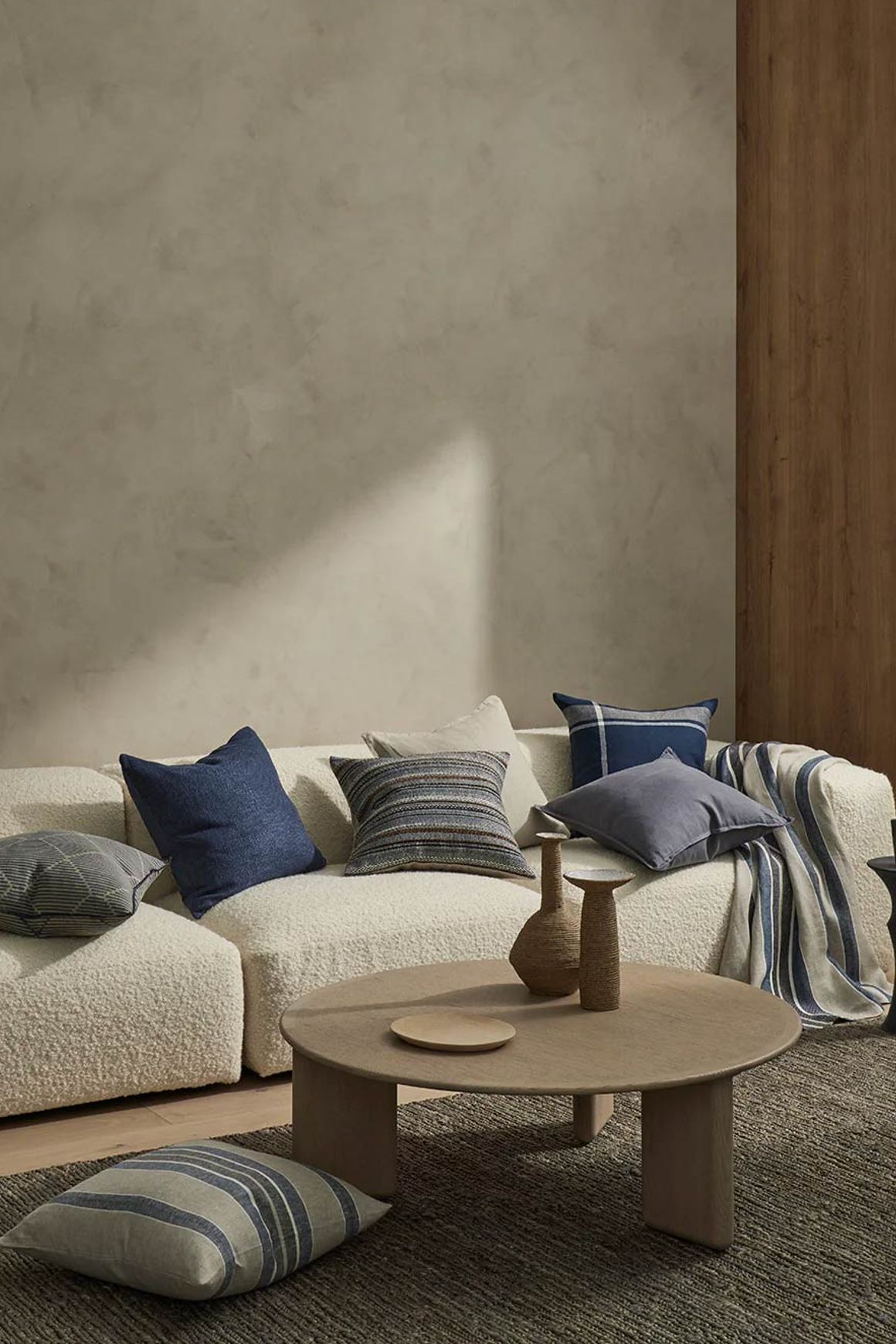 Weave Home Domenica Cushion - Denim | 50 x 50cm