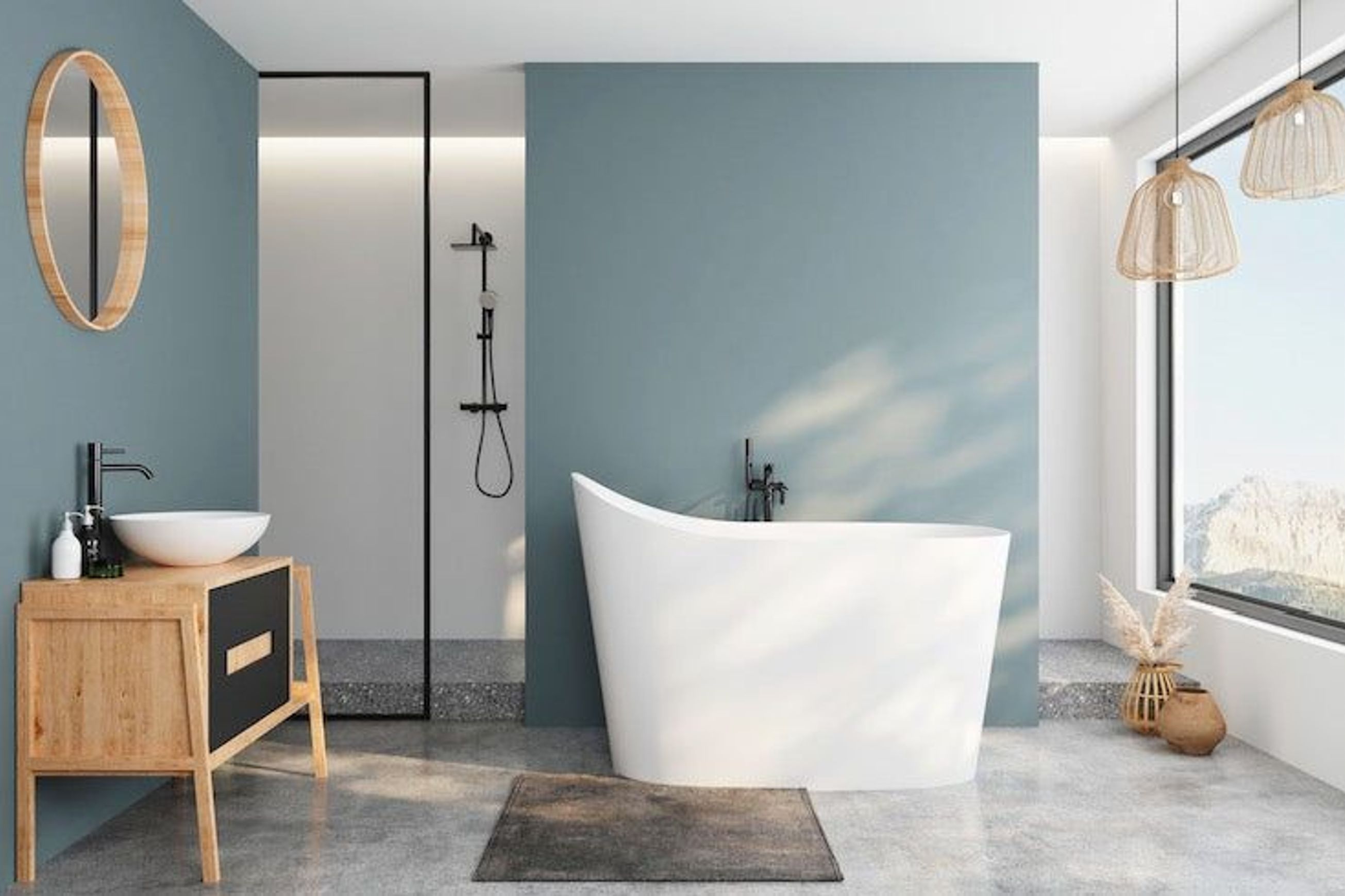 Kyosan 1350 - Freestanding Japanese Soak Tub - 1350mm