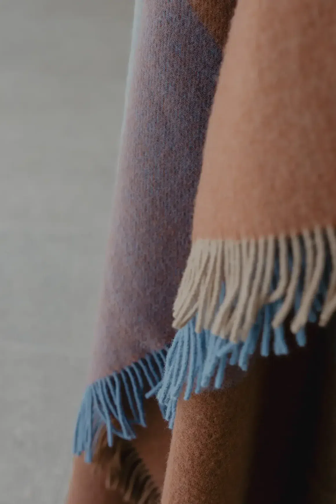 Weave Brookside NZ Wool Throw Blanket - Ocean