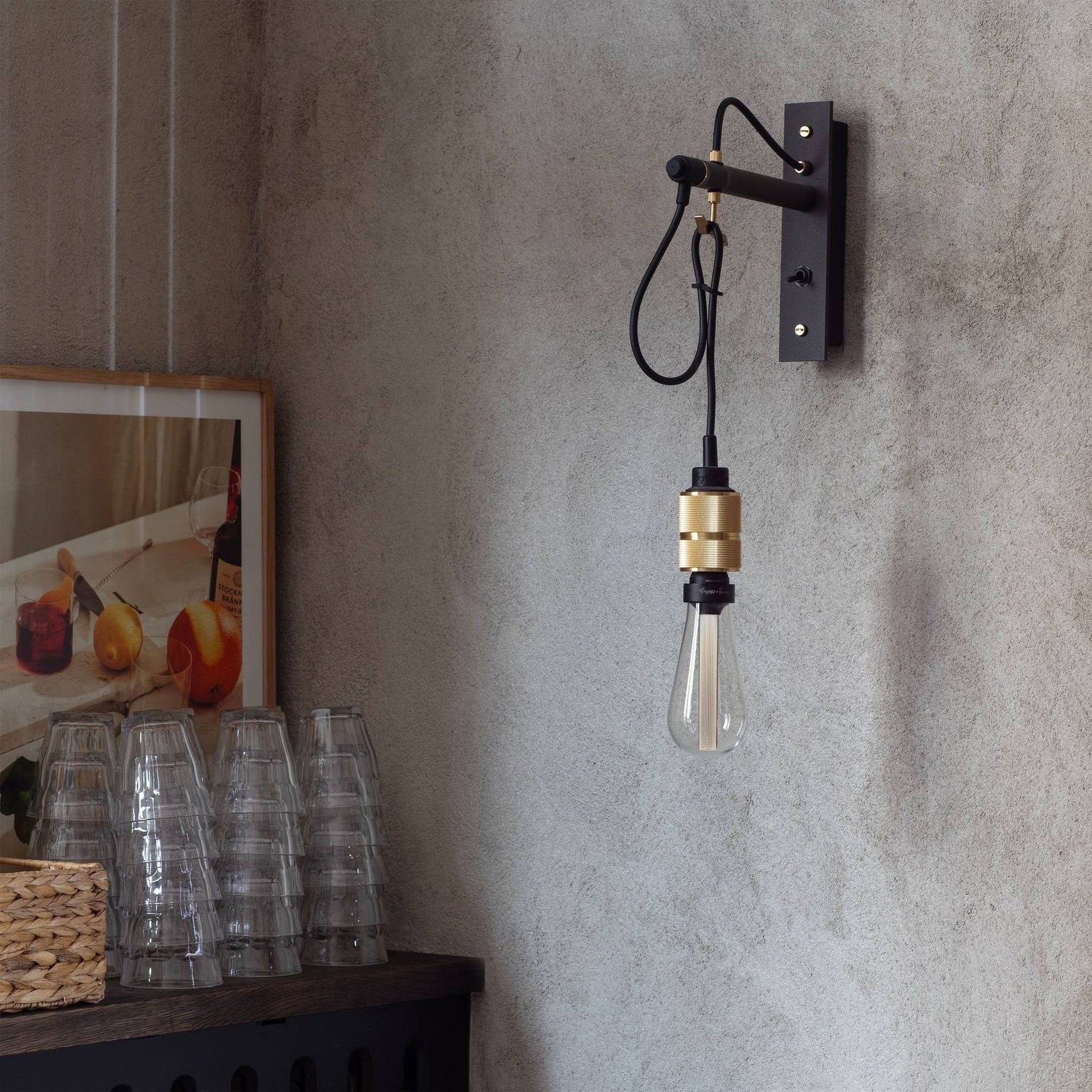 Hooked Wall Light - Nude