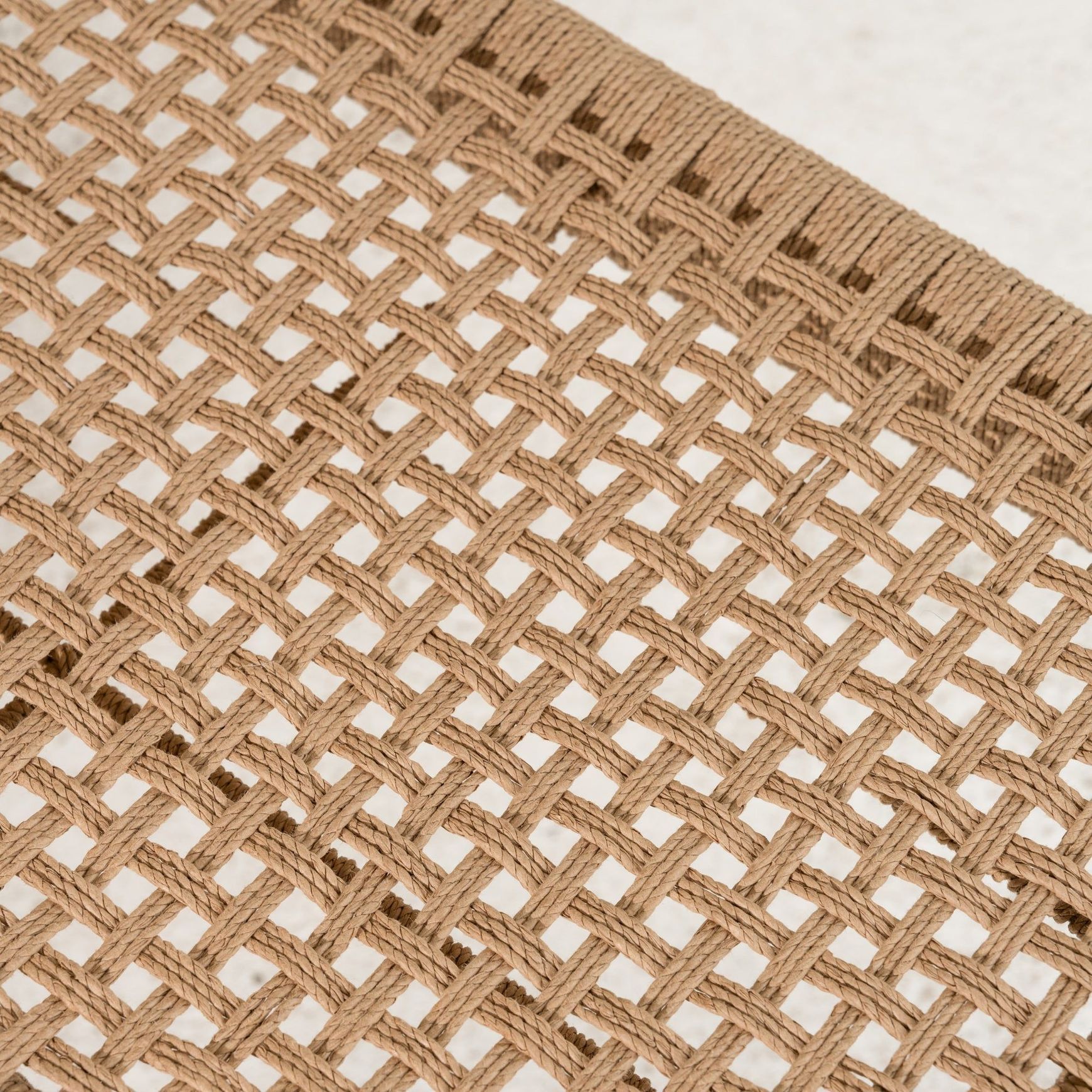 Bennu Woven Jute Bench Seat