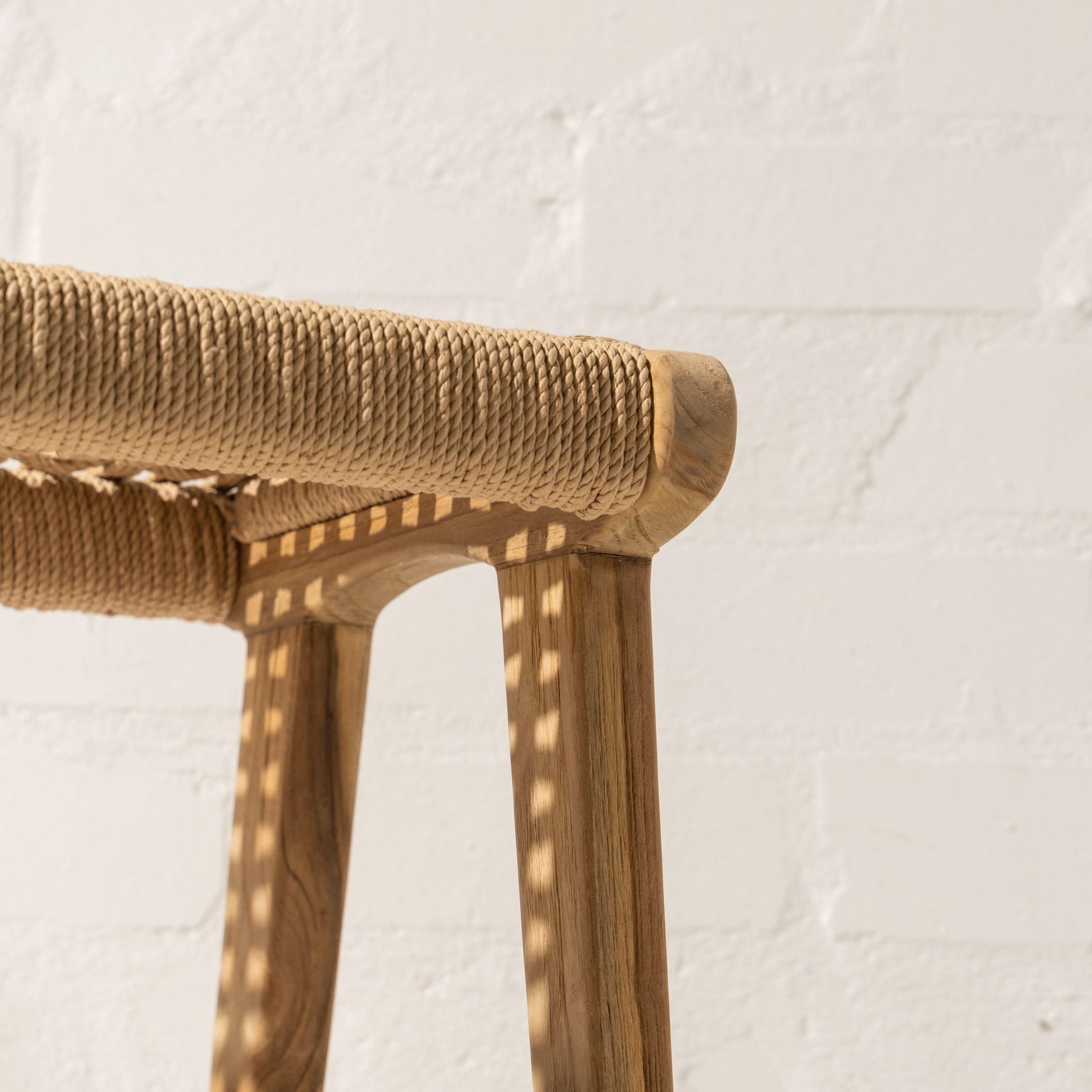 Bennu Woven Jute Footstool